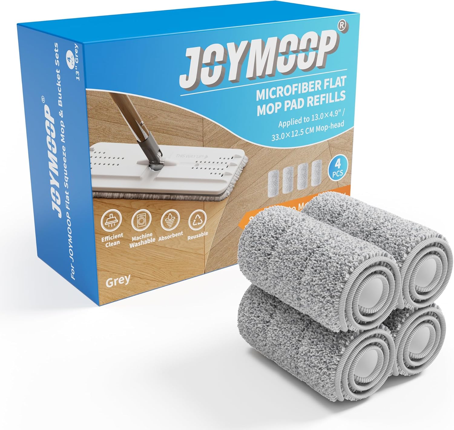 4 Replaceable Microfiber Pads