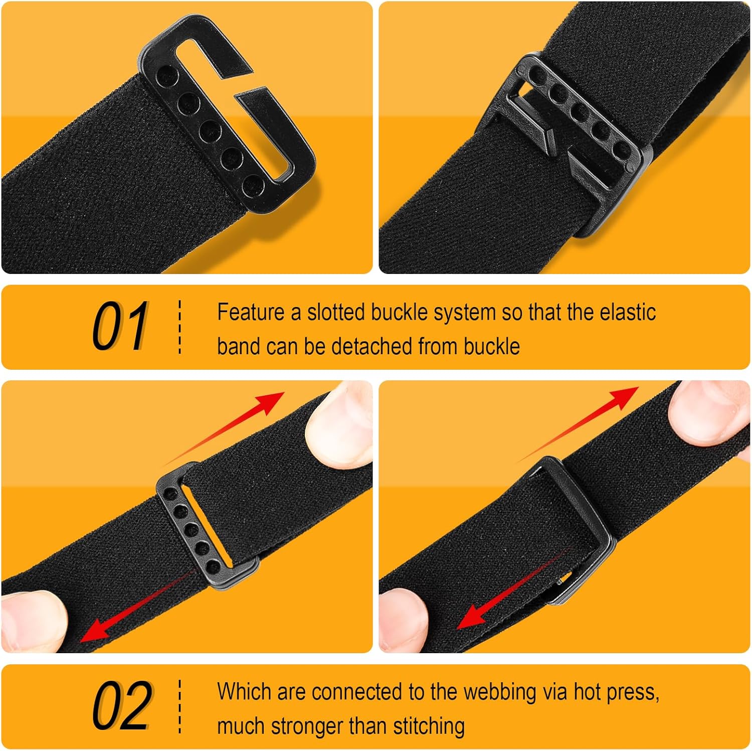 Elastic Headlamp Strap Replacement For Camping Hiking
