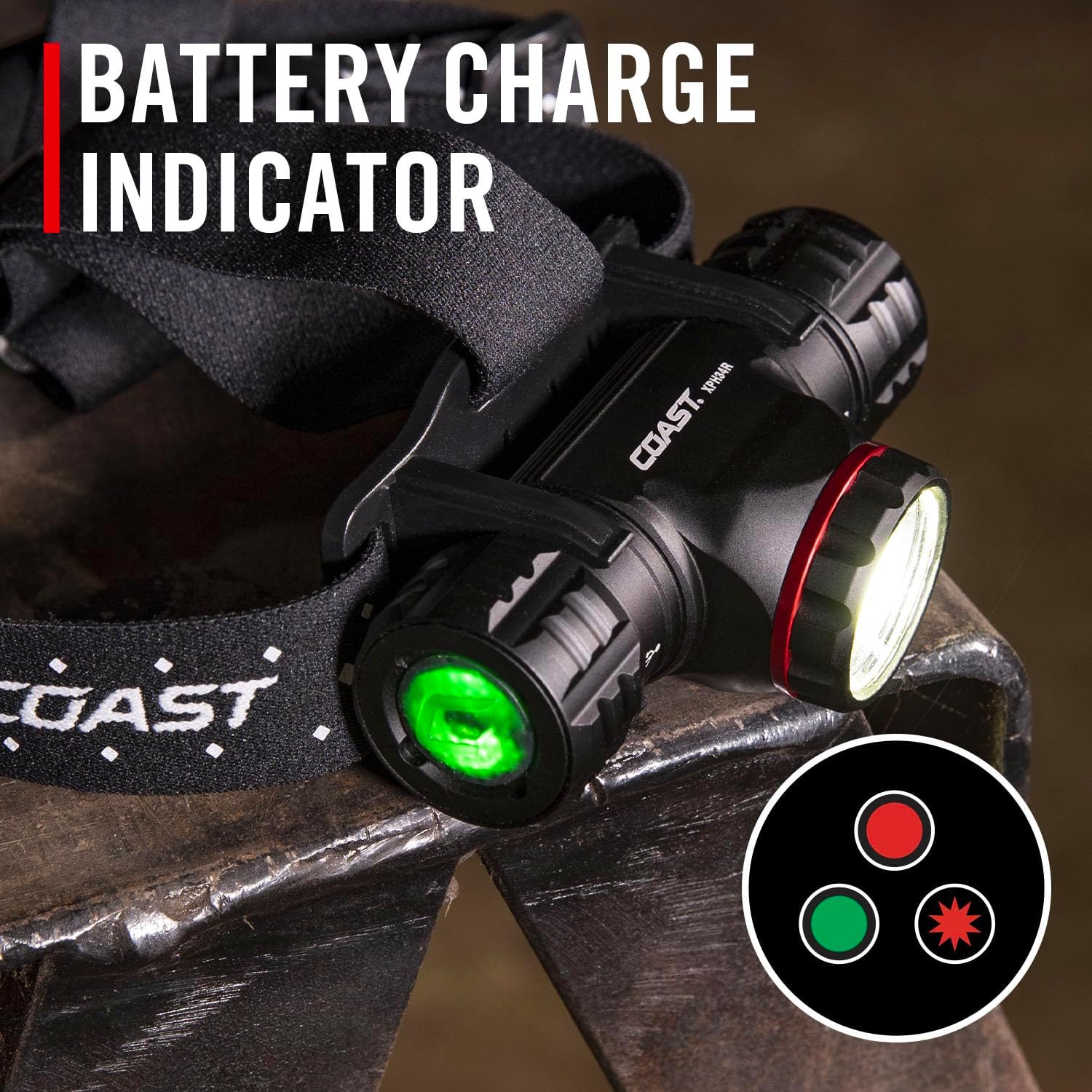 Coast XPH34R Rechargeable Dual Power Headlamp