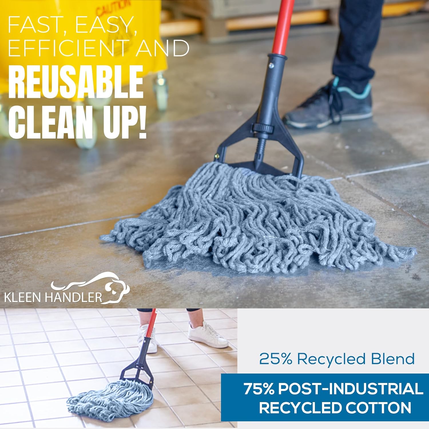 KLEEN HANDLER Commercial Mop Head Replacement