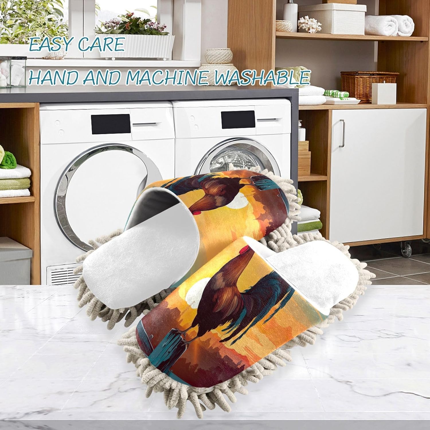 Cozy Mop Slippers for a Clean Home