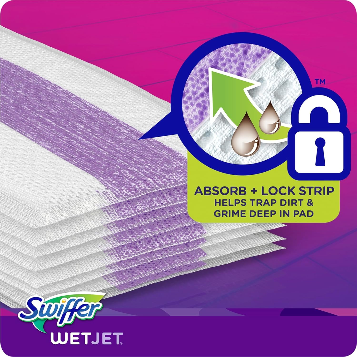 Swiffer Pro-Enhanced Wet Jet Mopping Pad Refill - 24ct