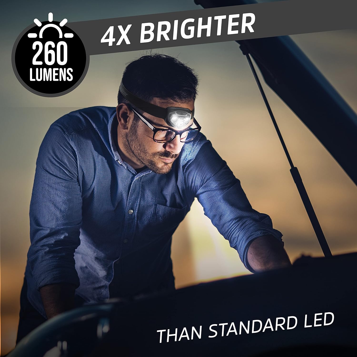 Energizer LED Headlamp PRO 2-Pack Durable Reliable for Survival Beyond