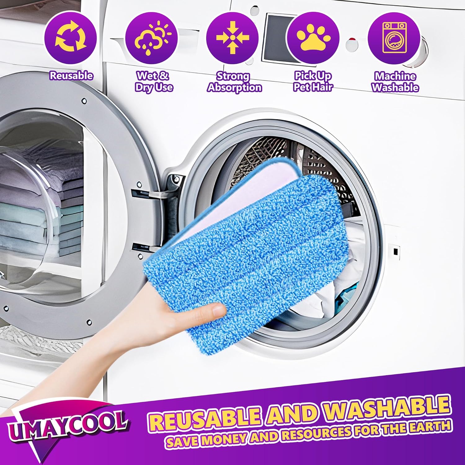 Replace Disposable Mops with These Microfiber Pads Durable and Eco-Friendly