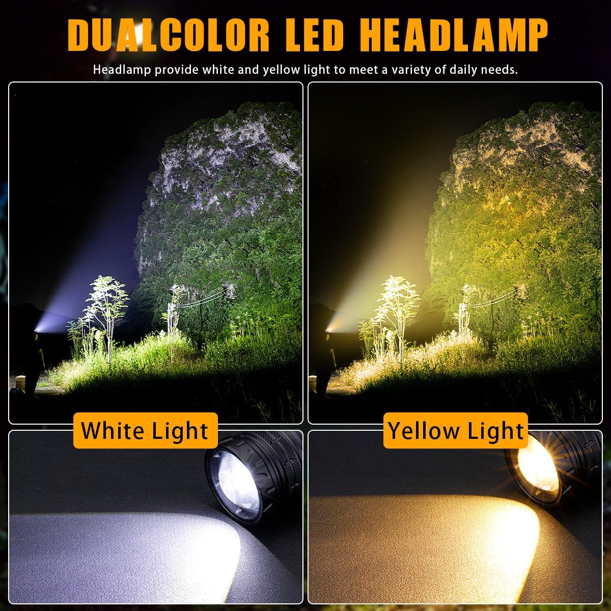 NAKCNM Rechargeable Headlamp