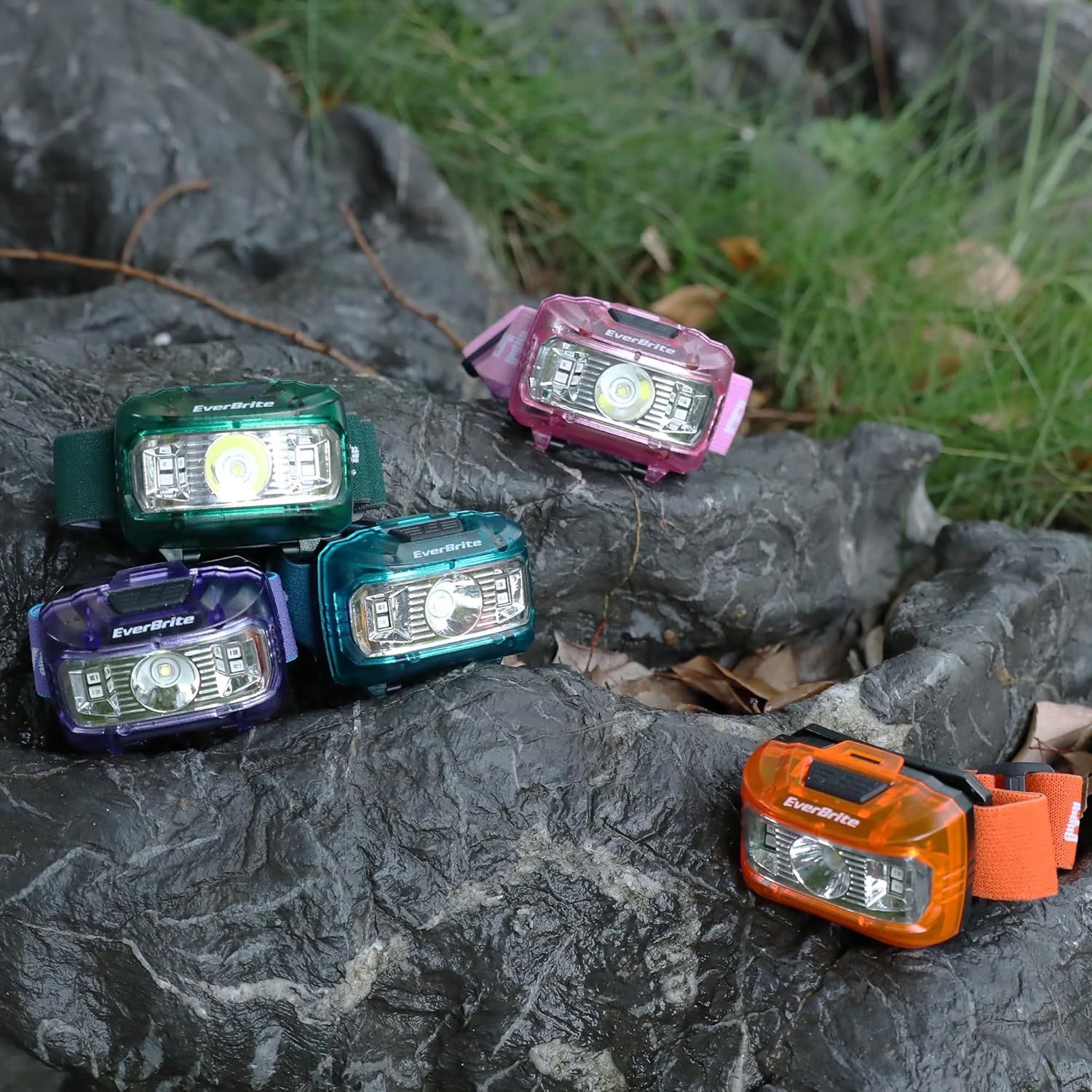 5-PK Kids Halloween Headlamp with Red Light Memory Function