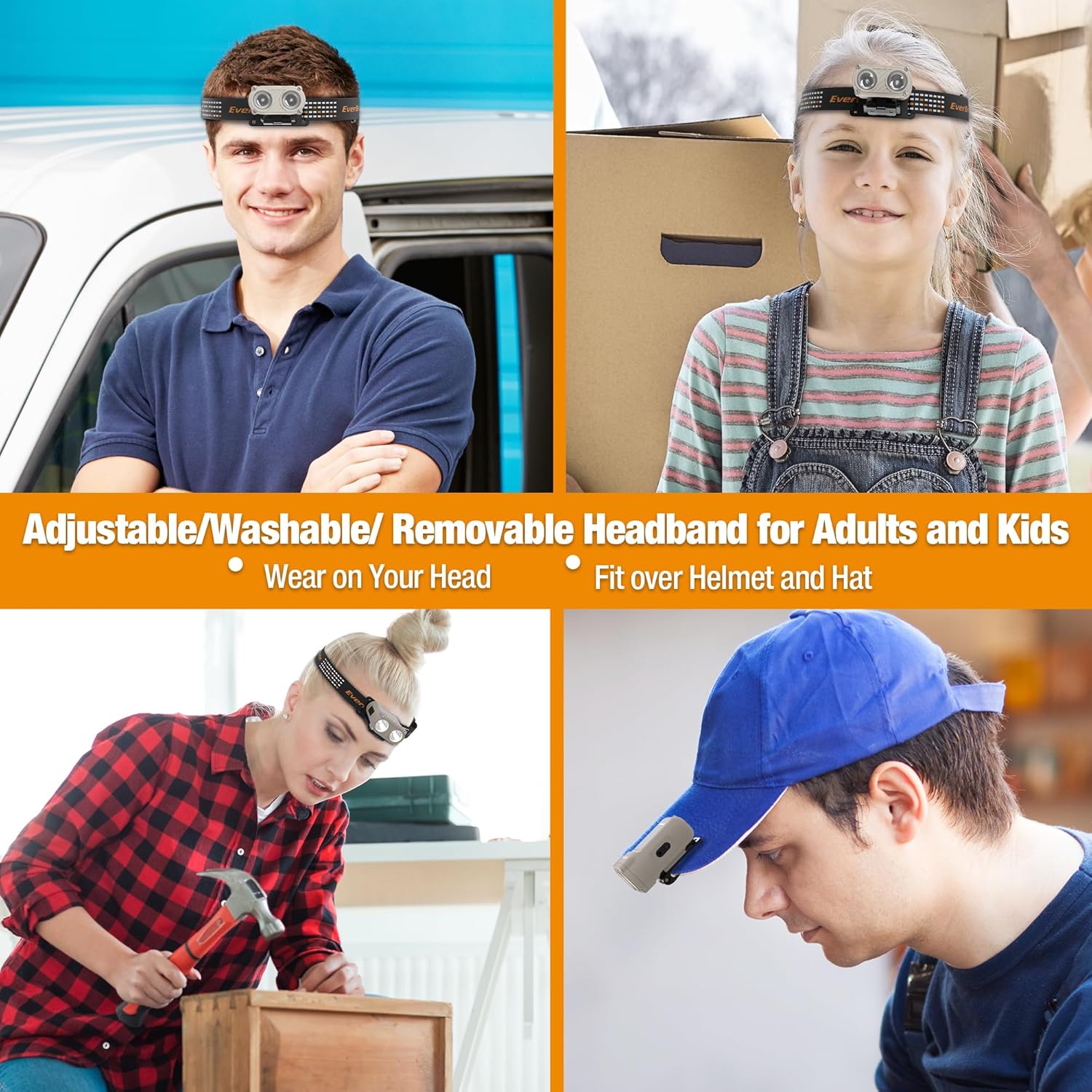 EverBrite 5-Pack LED Headlamp