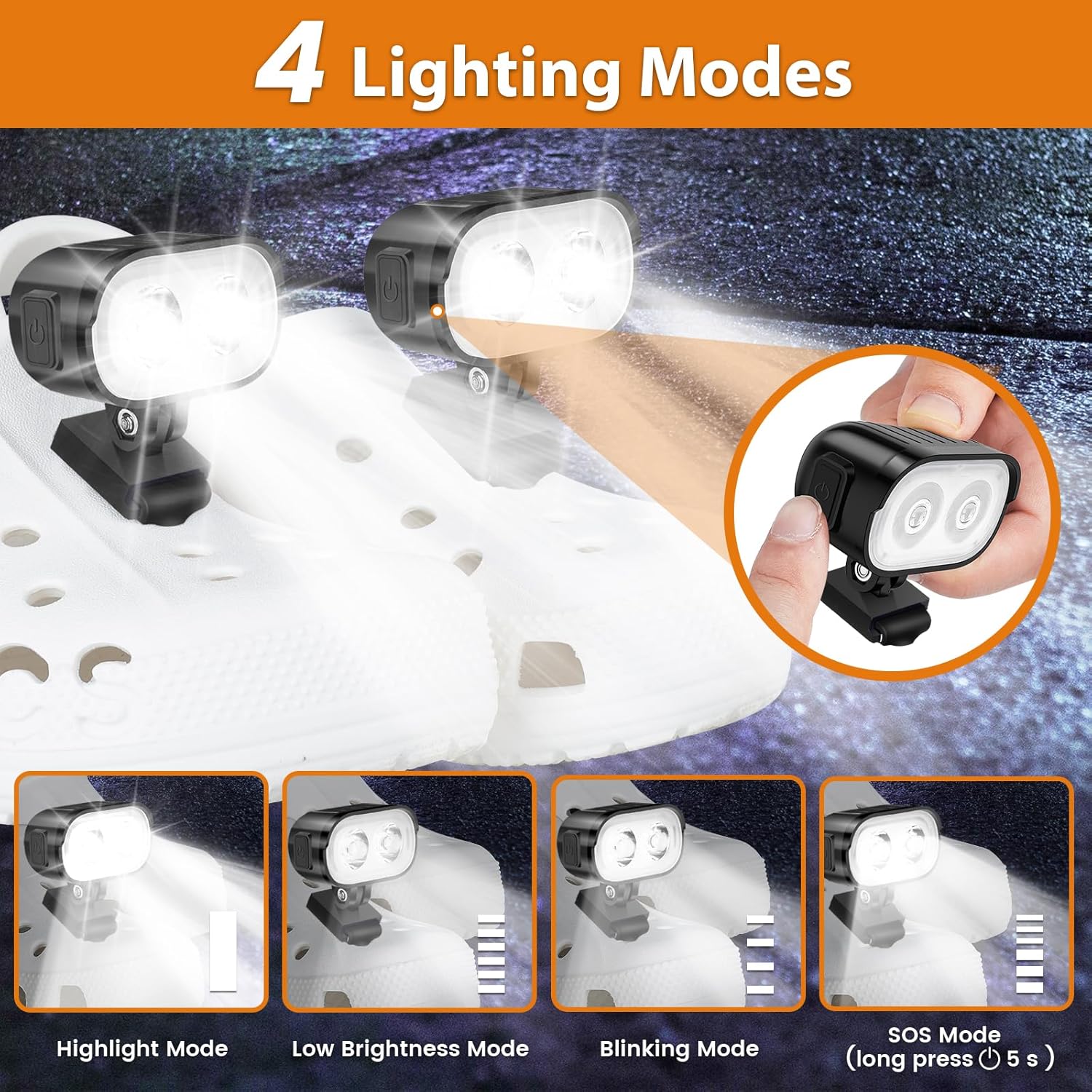 Croc Lights - Brighter Safer Durable
