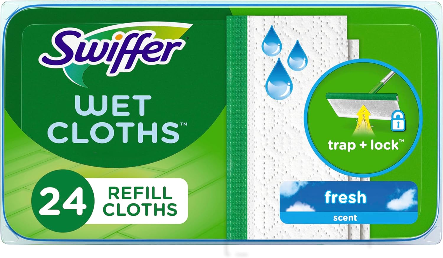 Swiffer Sweeper Wet Mopping Cloths - Effortless Floor Cleaning