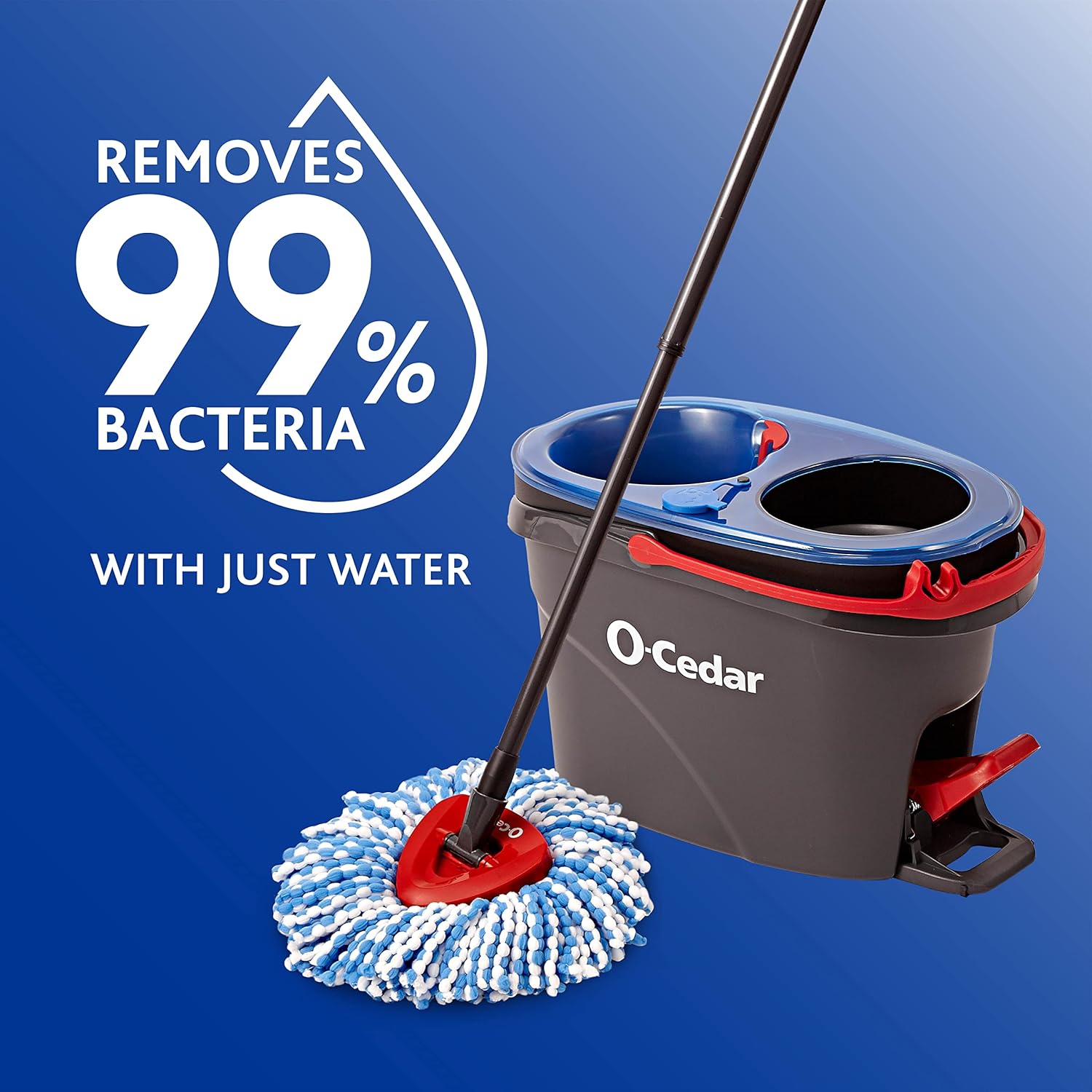 O-Cedar Microfiber Cloth Mop Refill Bacteria-Neutral Reusable Machine Washable