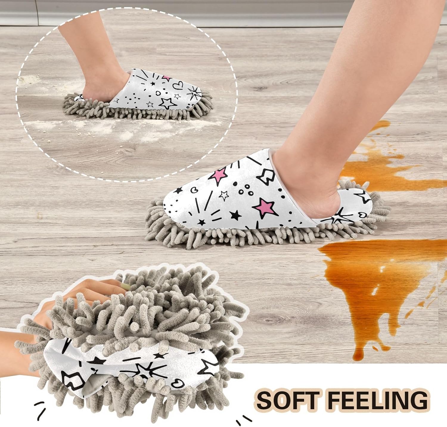 Kigai Microfiber Slippers Perfect for Home Gritty Floors 1499