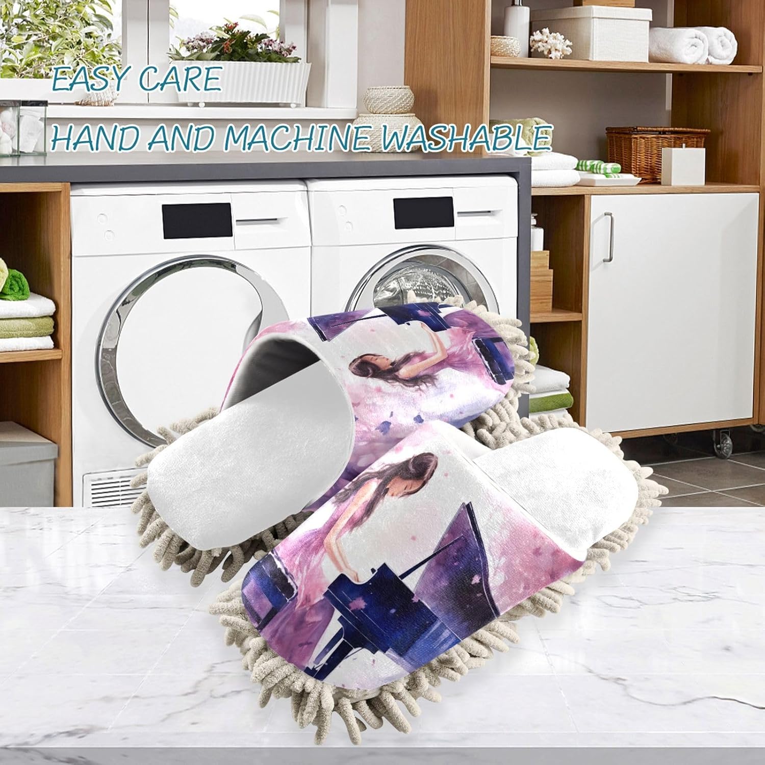 Effortless Floor Care with RunningBear Play Piano Mop Slippers