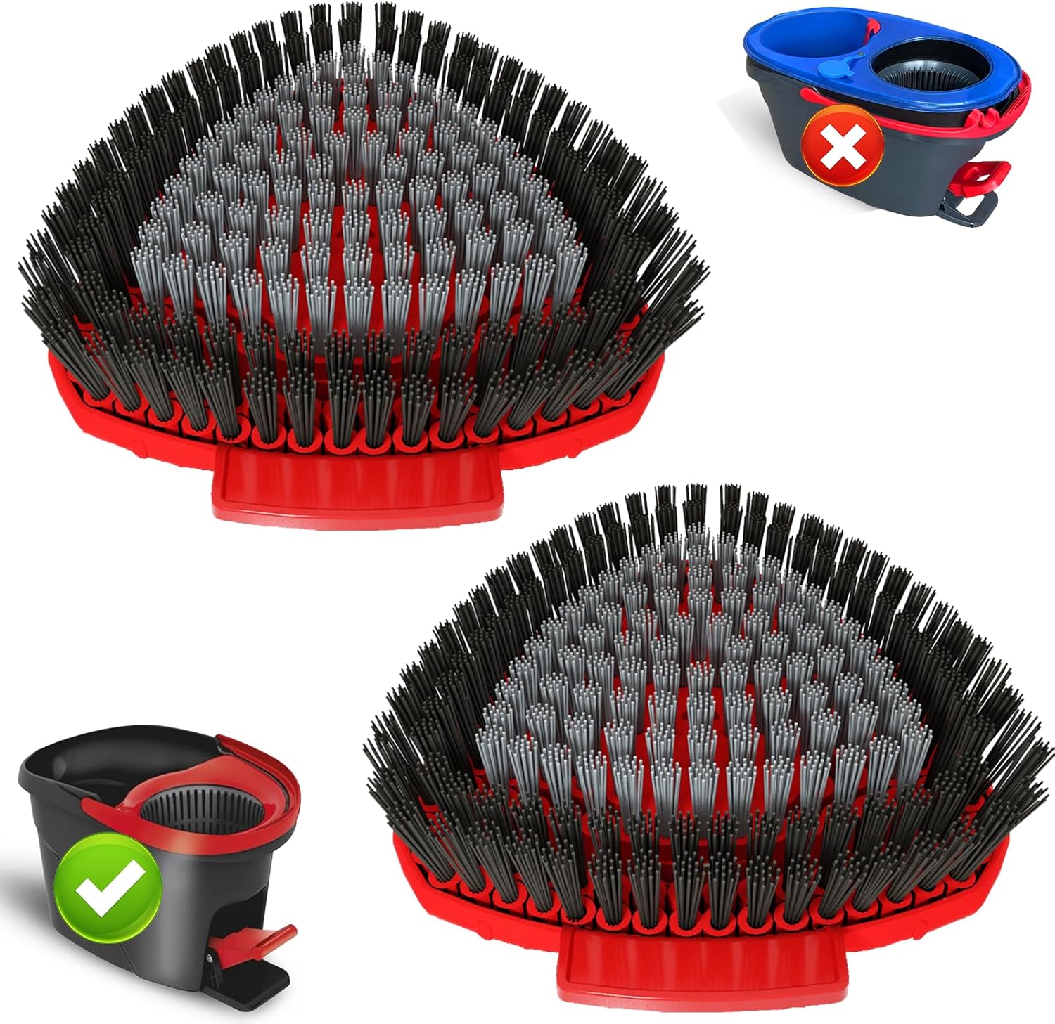 Upgrade scrub brush attachments for OcedarEasyWring 1 Tank Mop