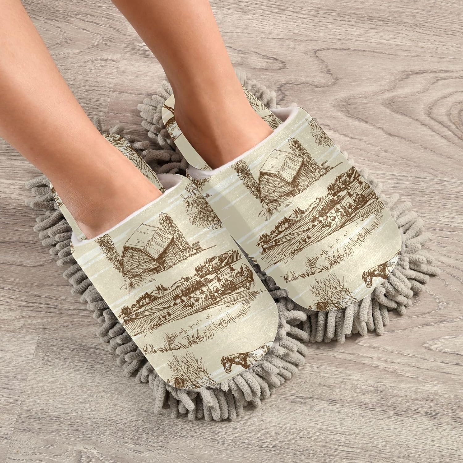 Kigai Microfiber Slippers Eco-Friendly Cleaners for Home Protect Shoes