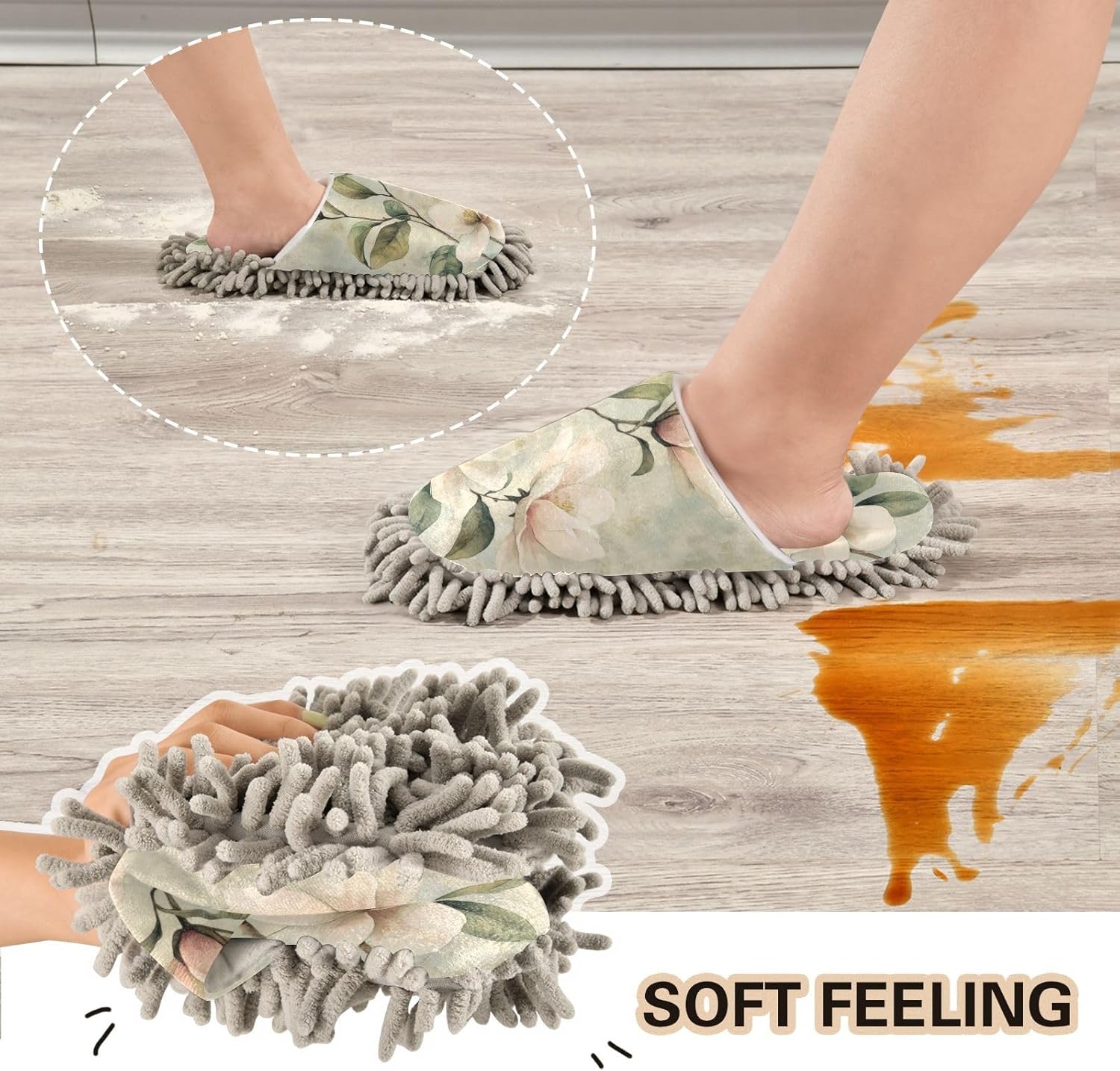 Sturdy Retro Mopping Slippers