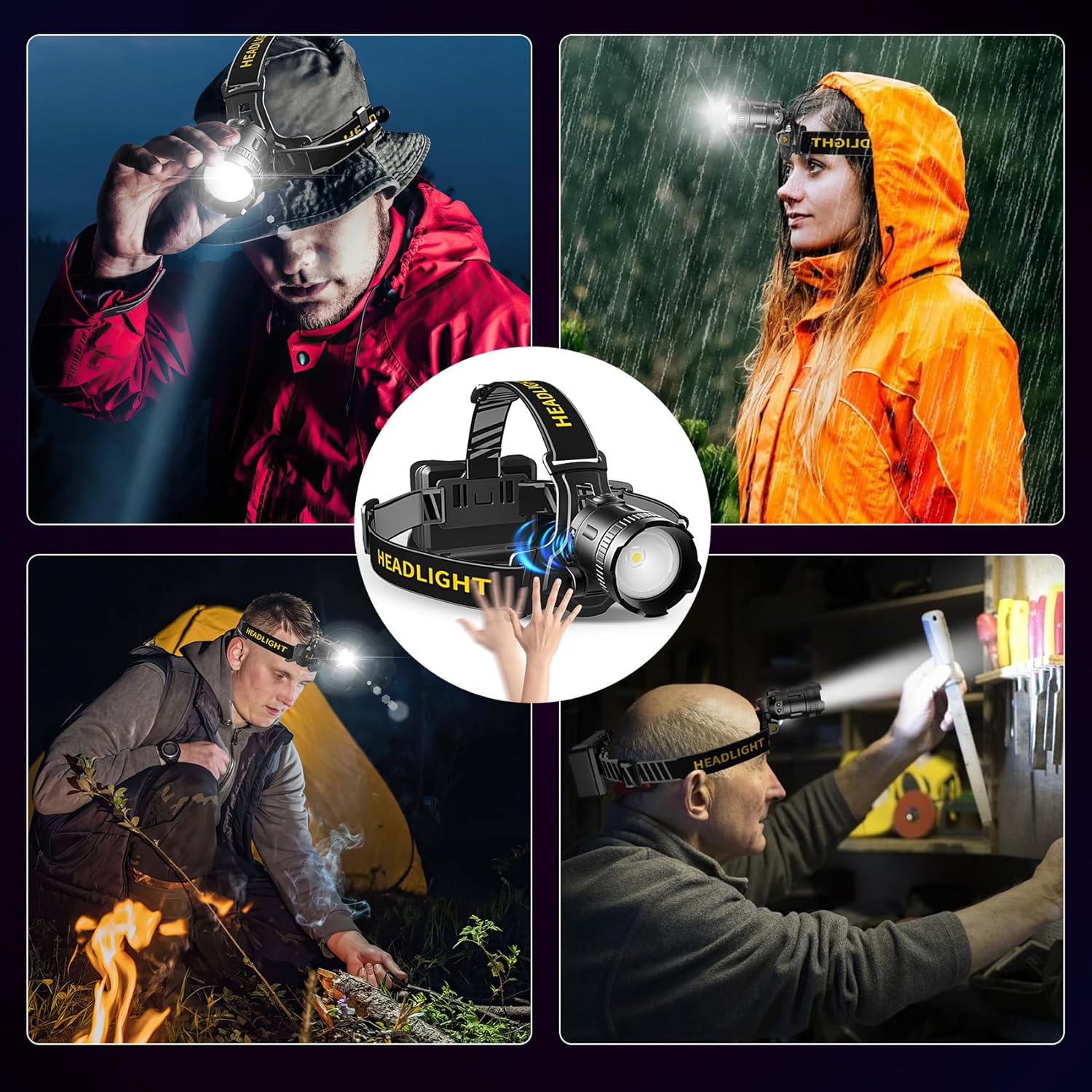 Foleto LED Headlamp 100000 Lumens