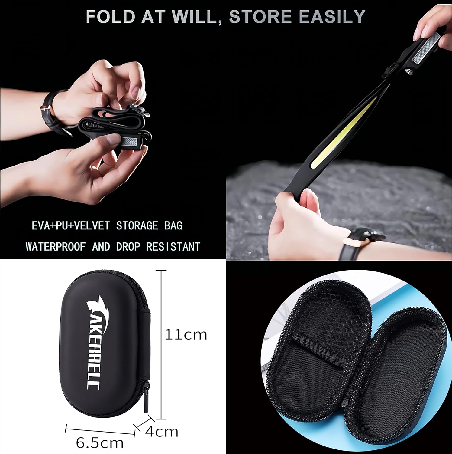 Versatile Rechargeable Headlamp with Motion Sensor