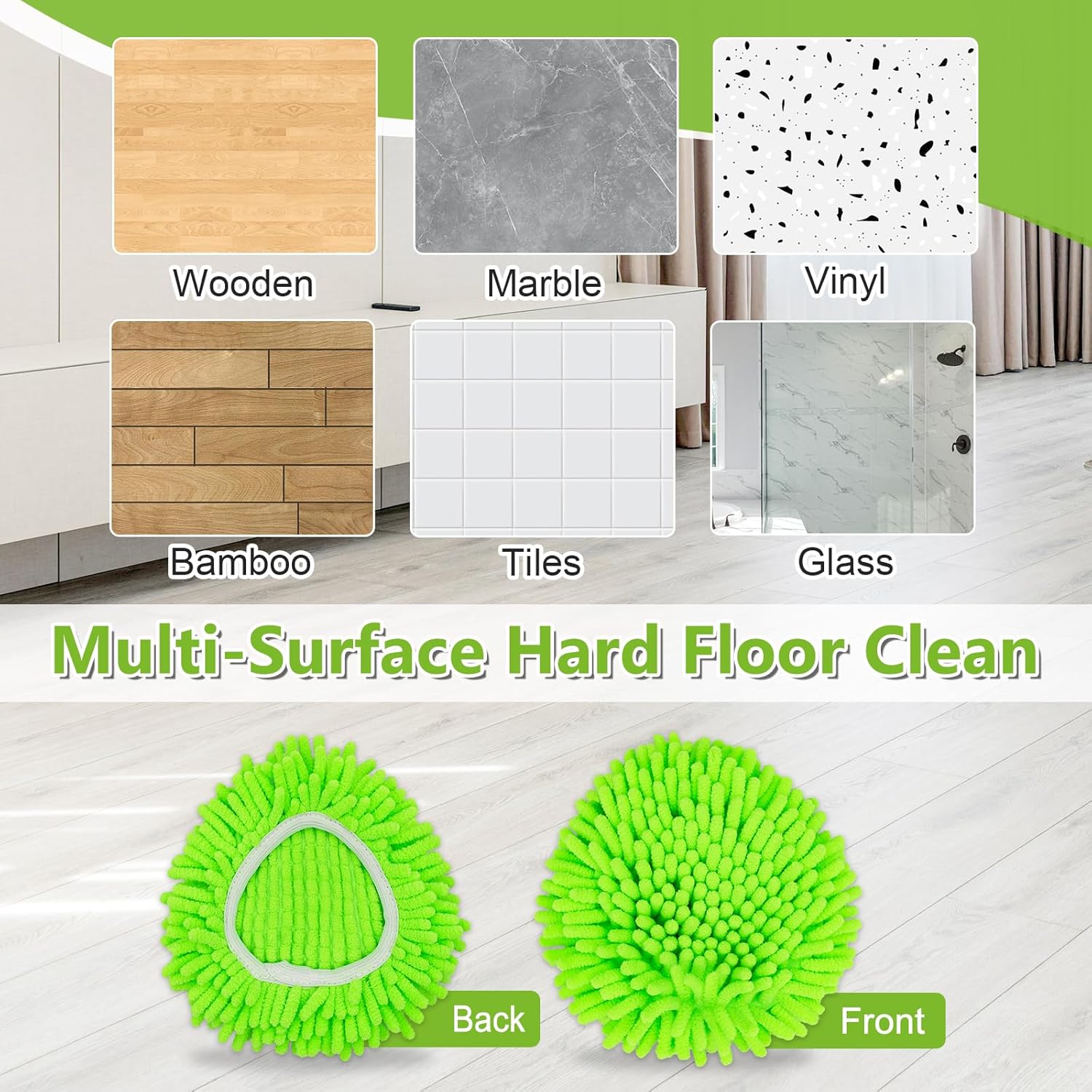 Reusable Mop Heads for EasyWring 1-Tank Spin Mop