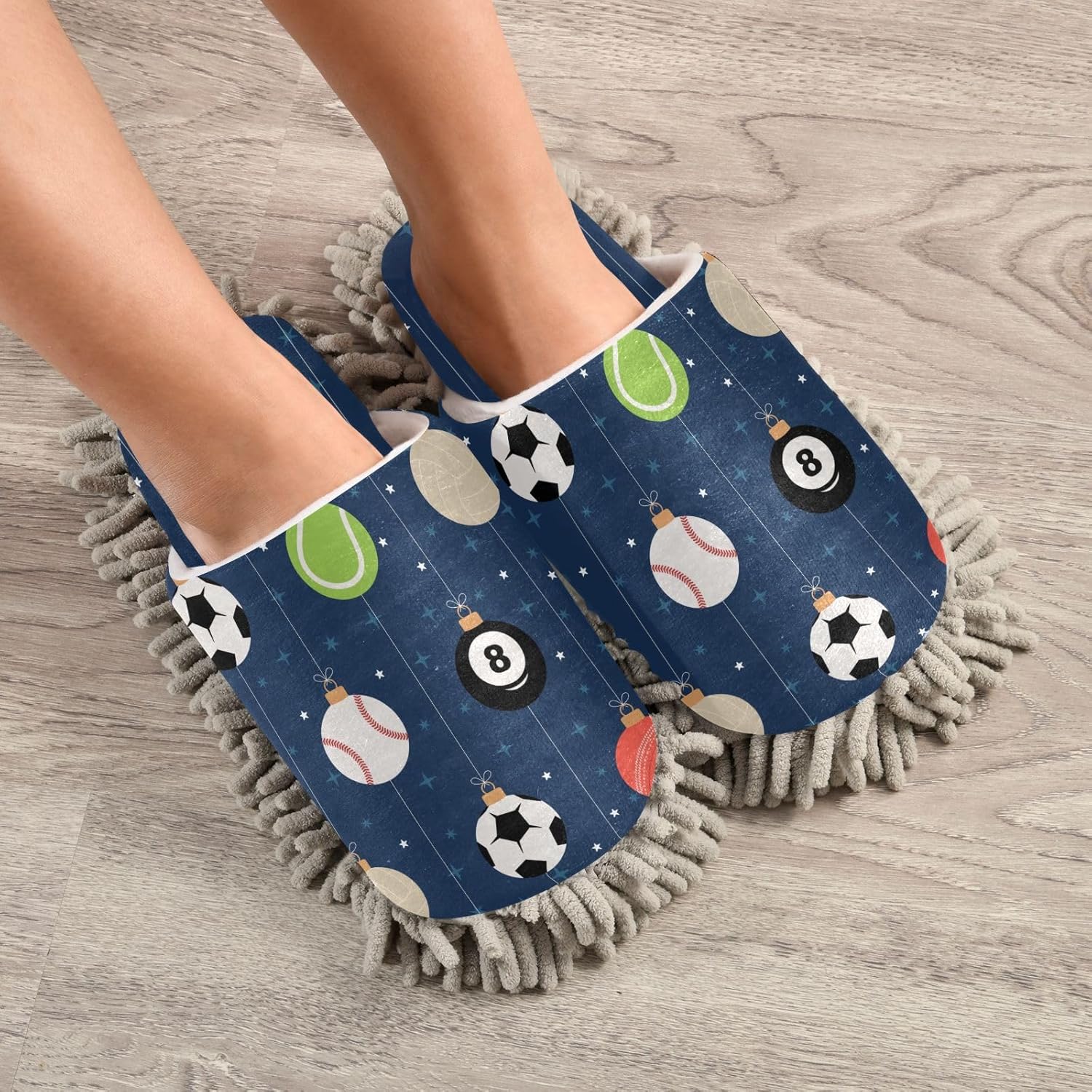 Kigai Microfiber Slippers with Mopping Function for Floors Cleaners