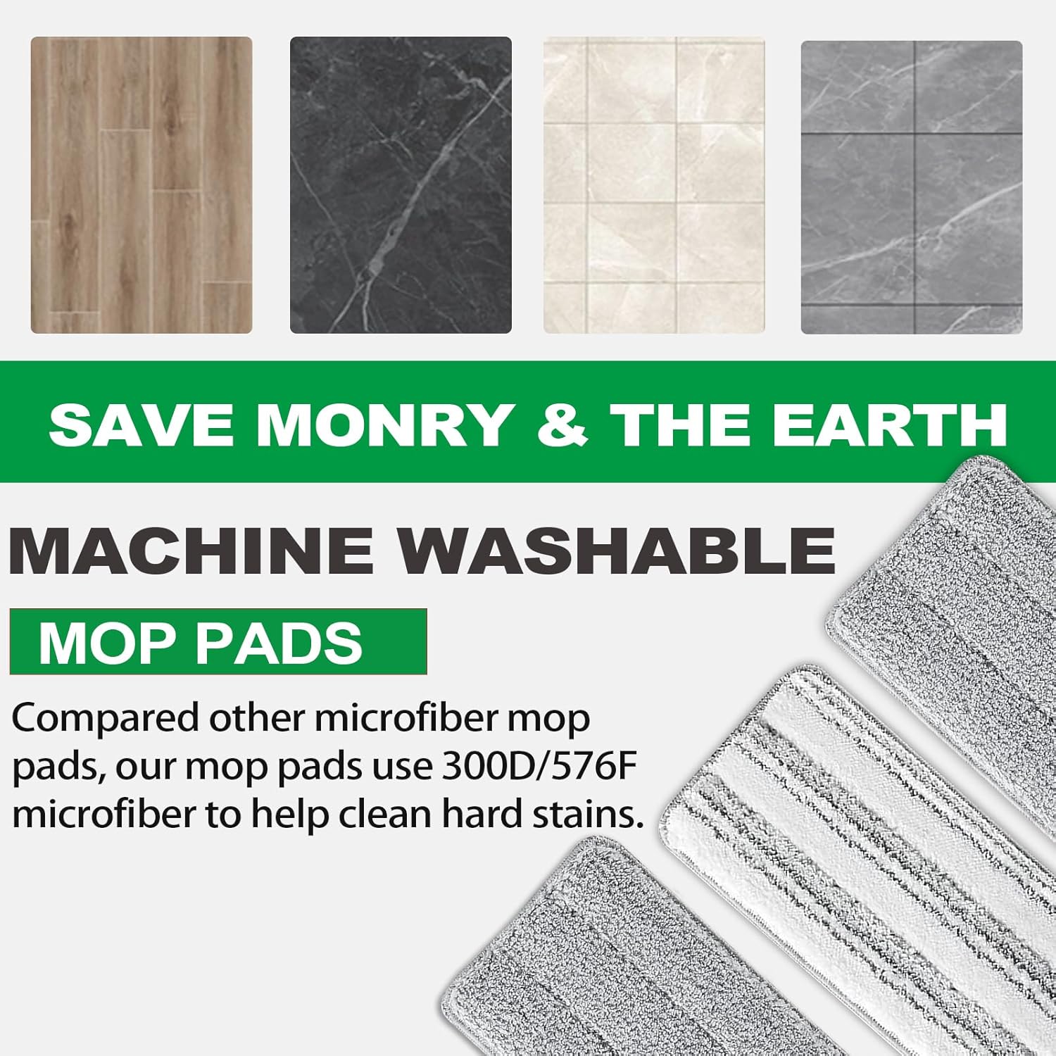Hib baby 5 pack flat mop pads