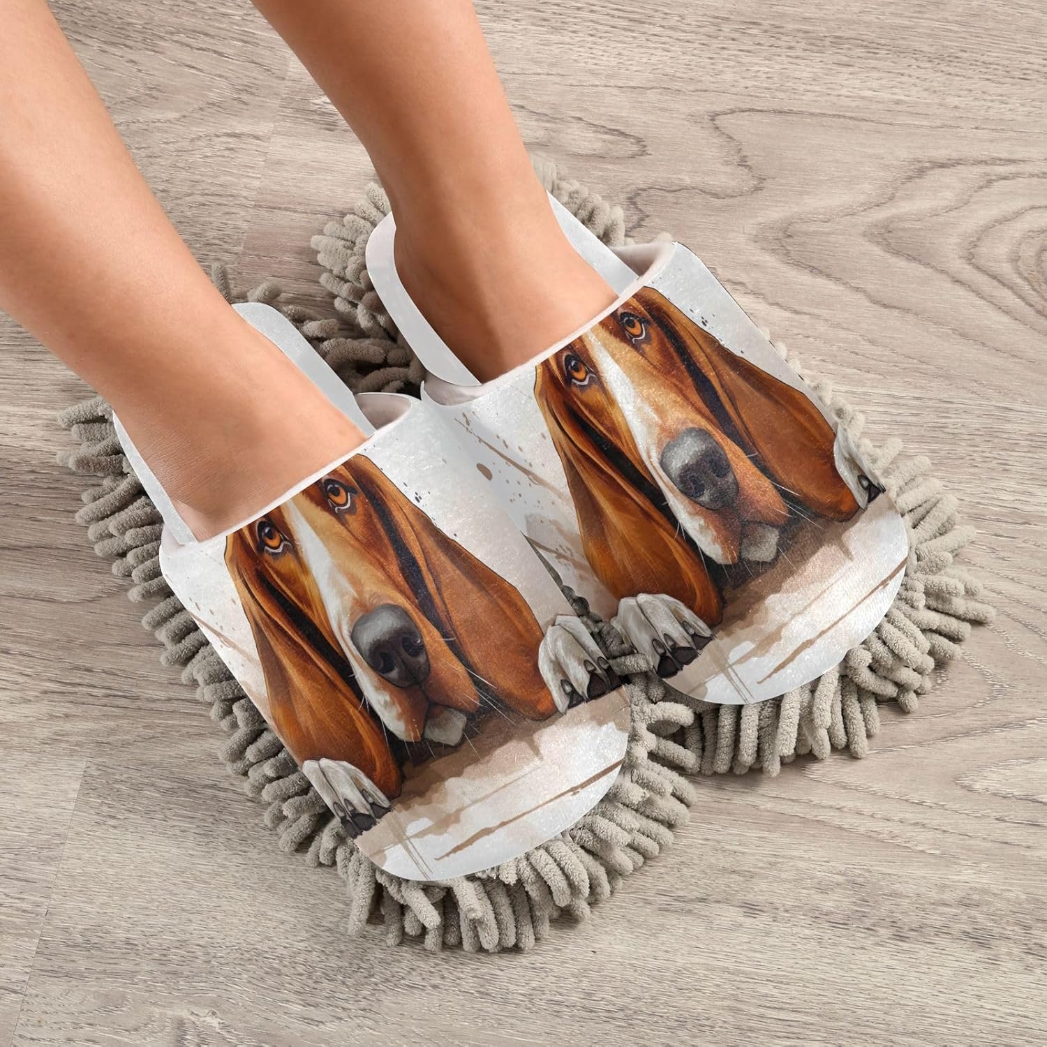 Versatile Hound Slippers for Perfect Cleaning