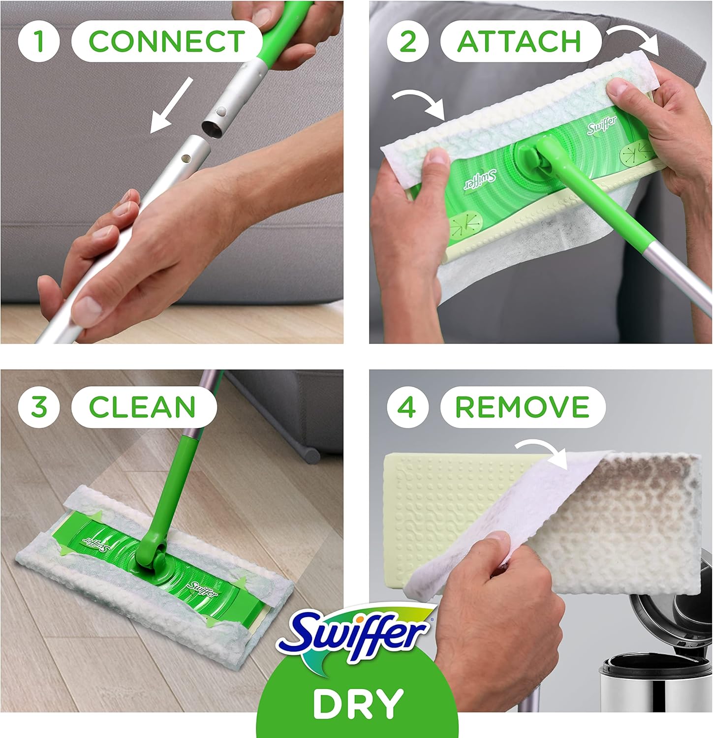 Swiffer Disposable Cloth Dry Sweeping Refills 16 Count