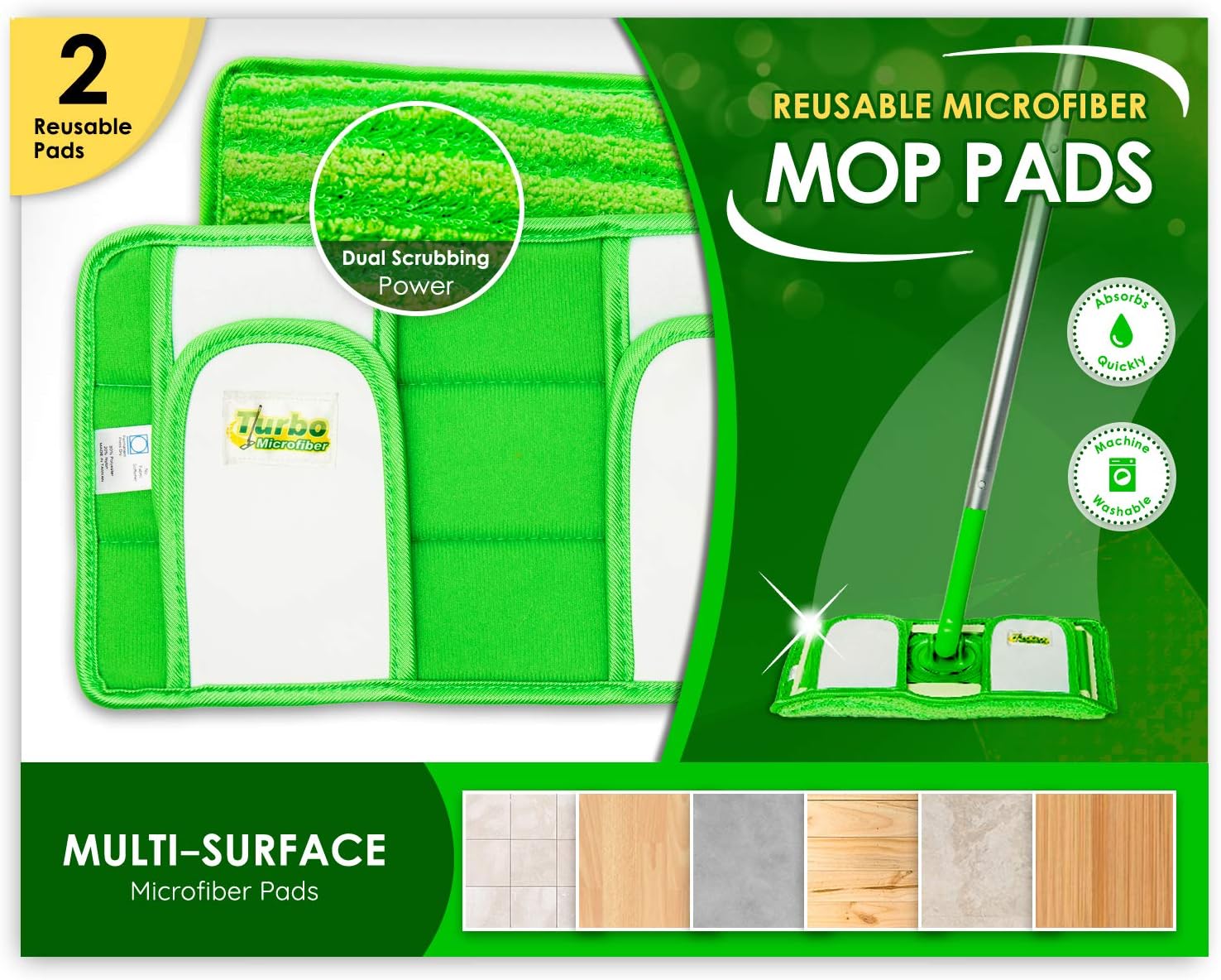 Premium Reusable Swiffer Dust Pads - 12 Inch Microfiber Mop Rolls