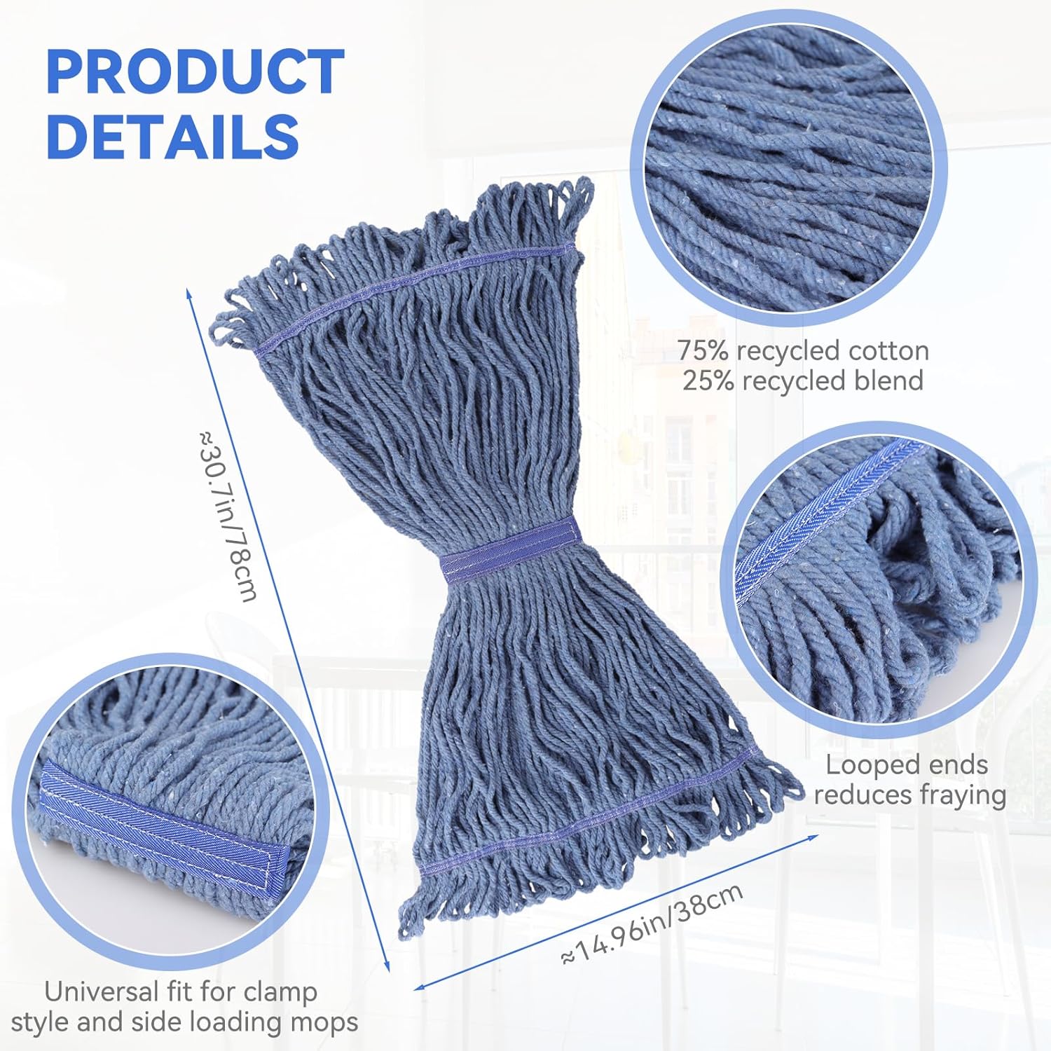 Commercial Heavy Duty Mop Heads Replacement