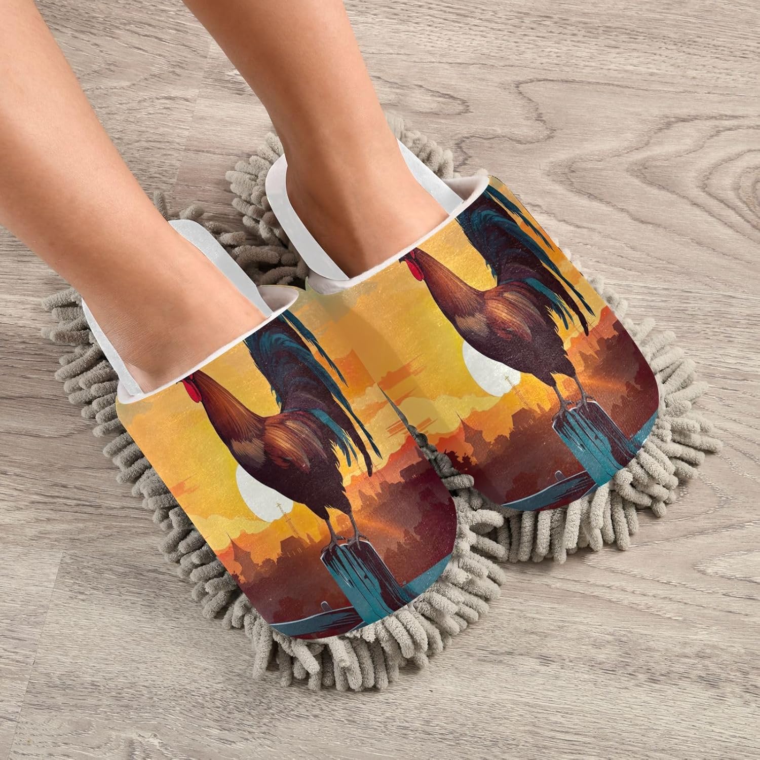 Cozy Mop Slippers for a Clean Home