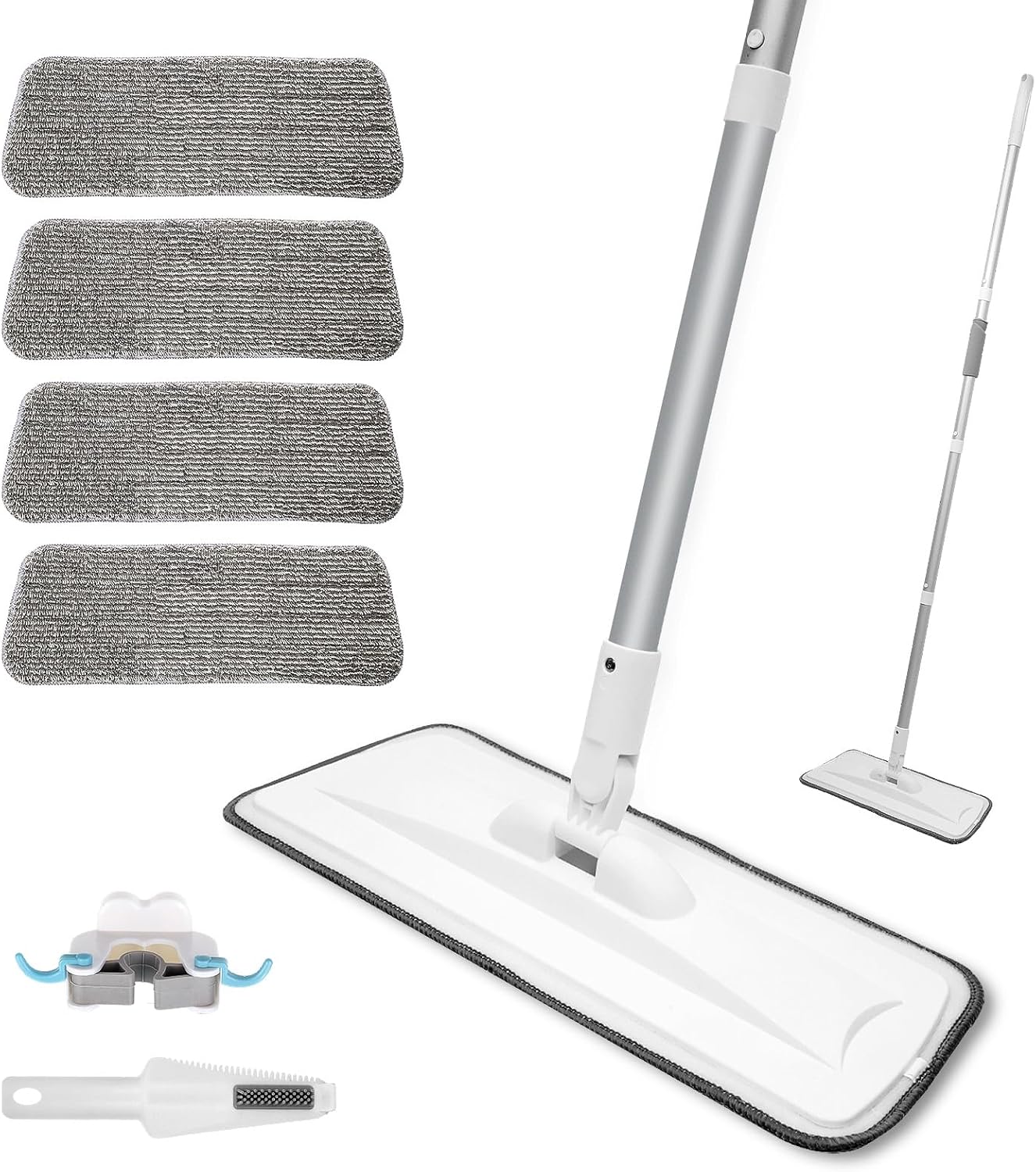Portable Extendable Microfiber Mop for Wet Dry Use