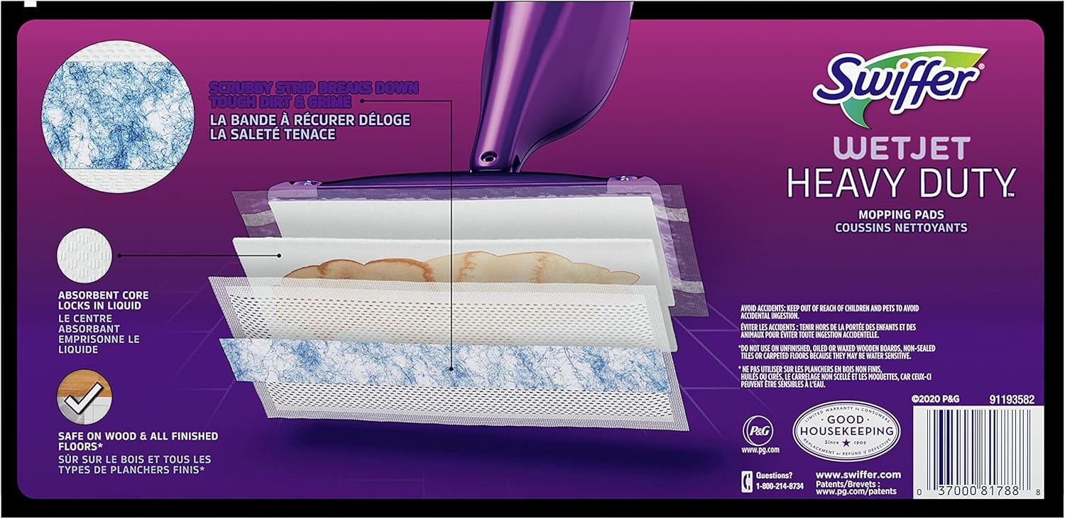 Swiffer WetJet Extra Power 10 Count Spray Mop Pad Refill