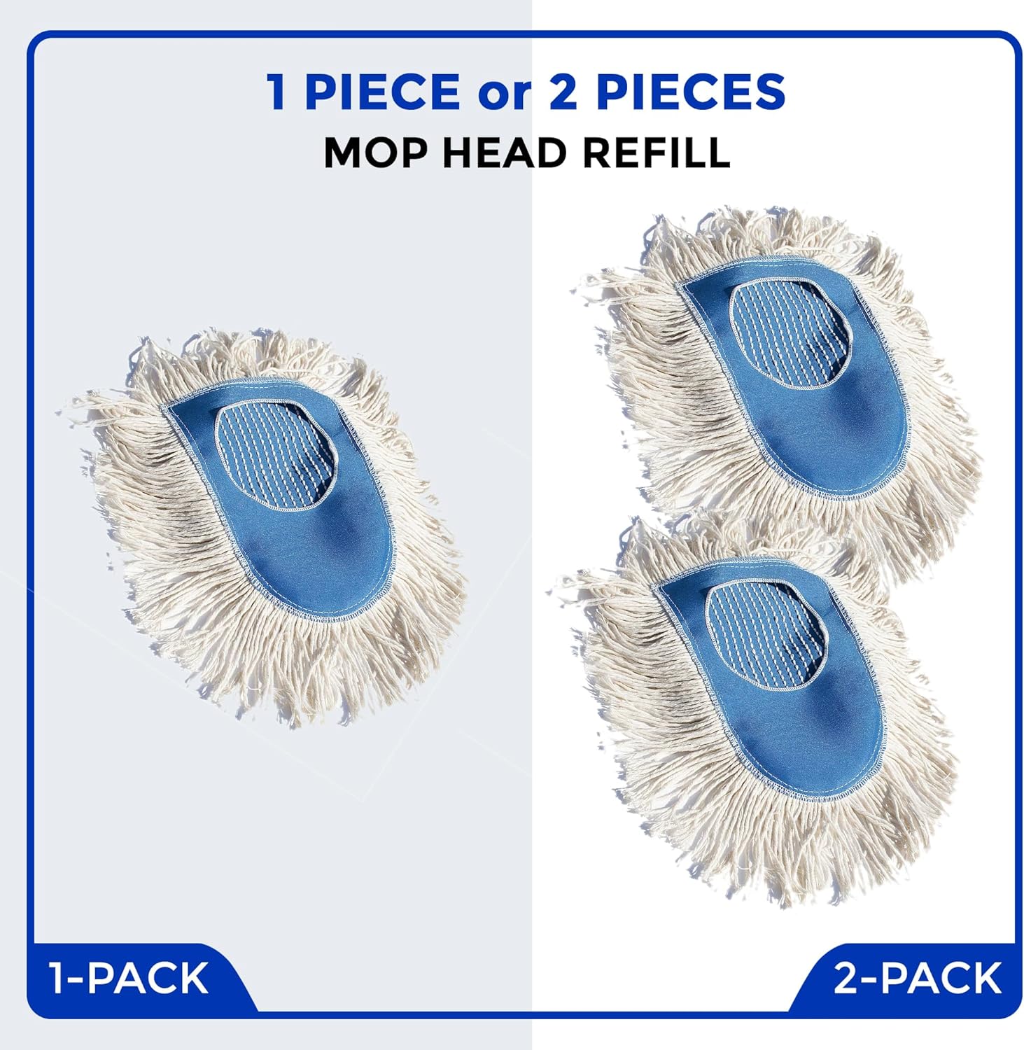 Nine Forty Heavy Duty Cotton Wedge Dust Mop Head