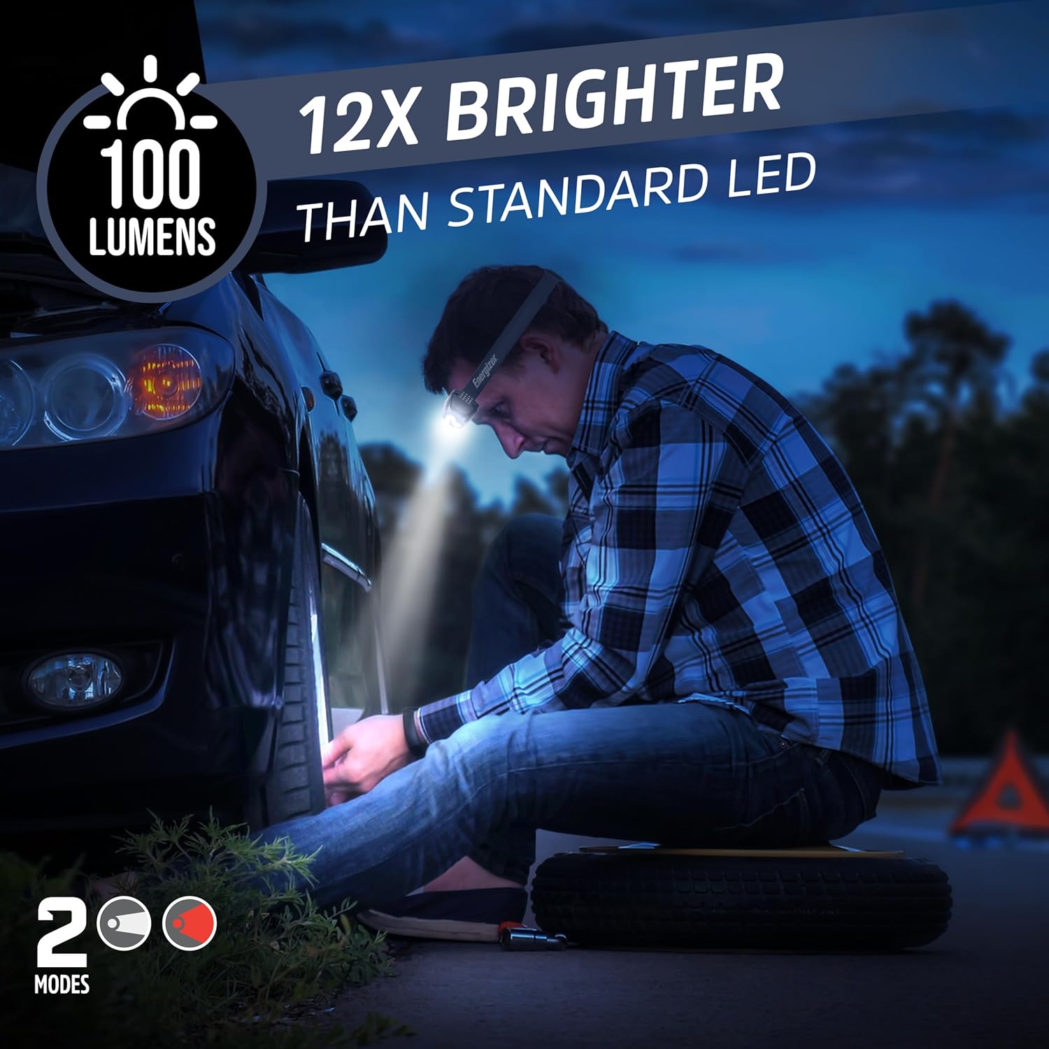 Energizer Universal LED Headlamp 2-Pack with Batteries