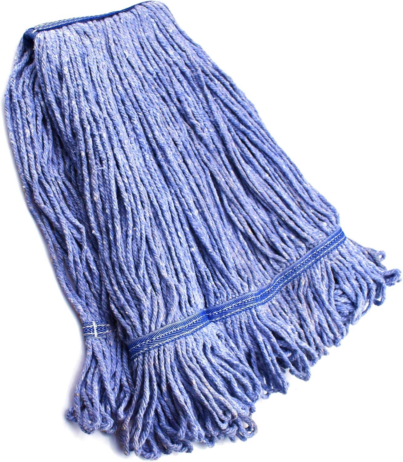 Heavy Duty Mop Heads - Blue Cotton Looped End - Replacement for Professional Use