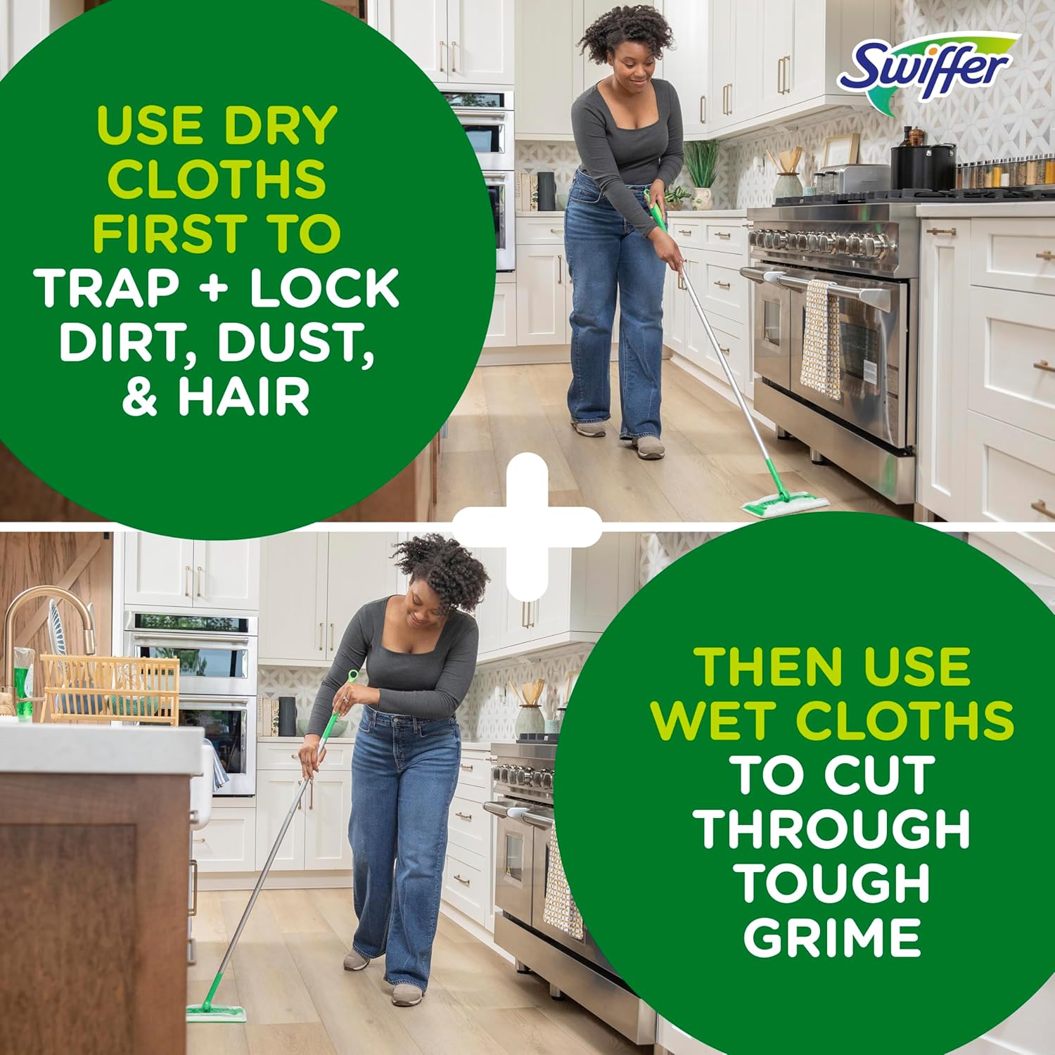 Swiffer Sweeper Pet Heavy Duty Deep Clean Multi-Surface Wet Cloth