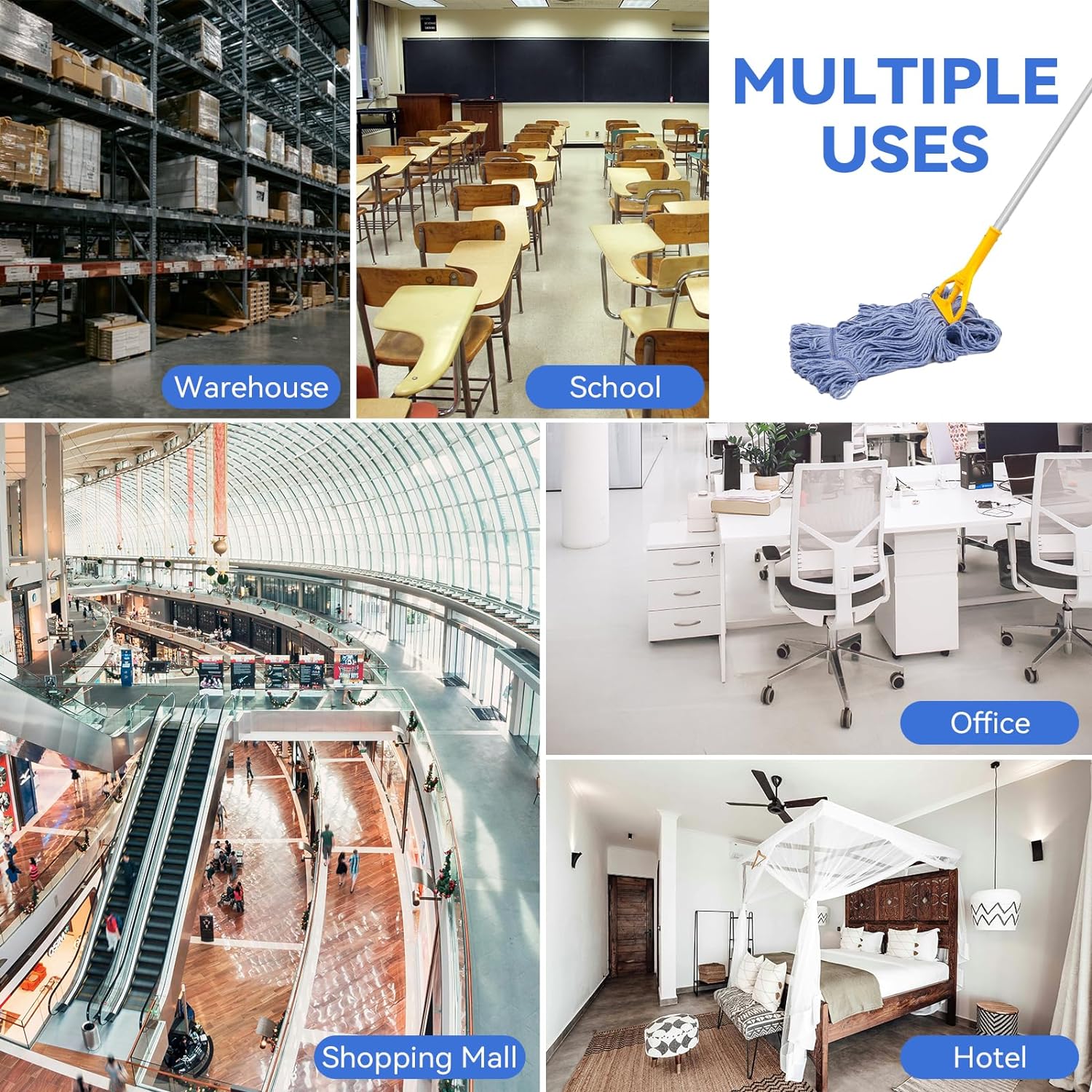 Commercial Heavy Duty Mop Heads Replacement