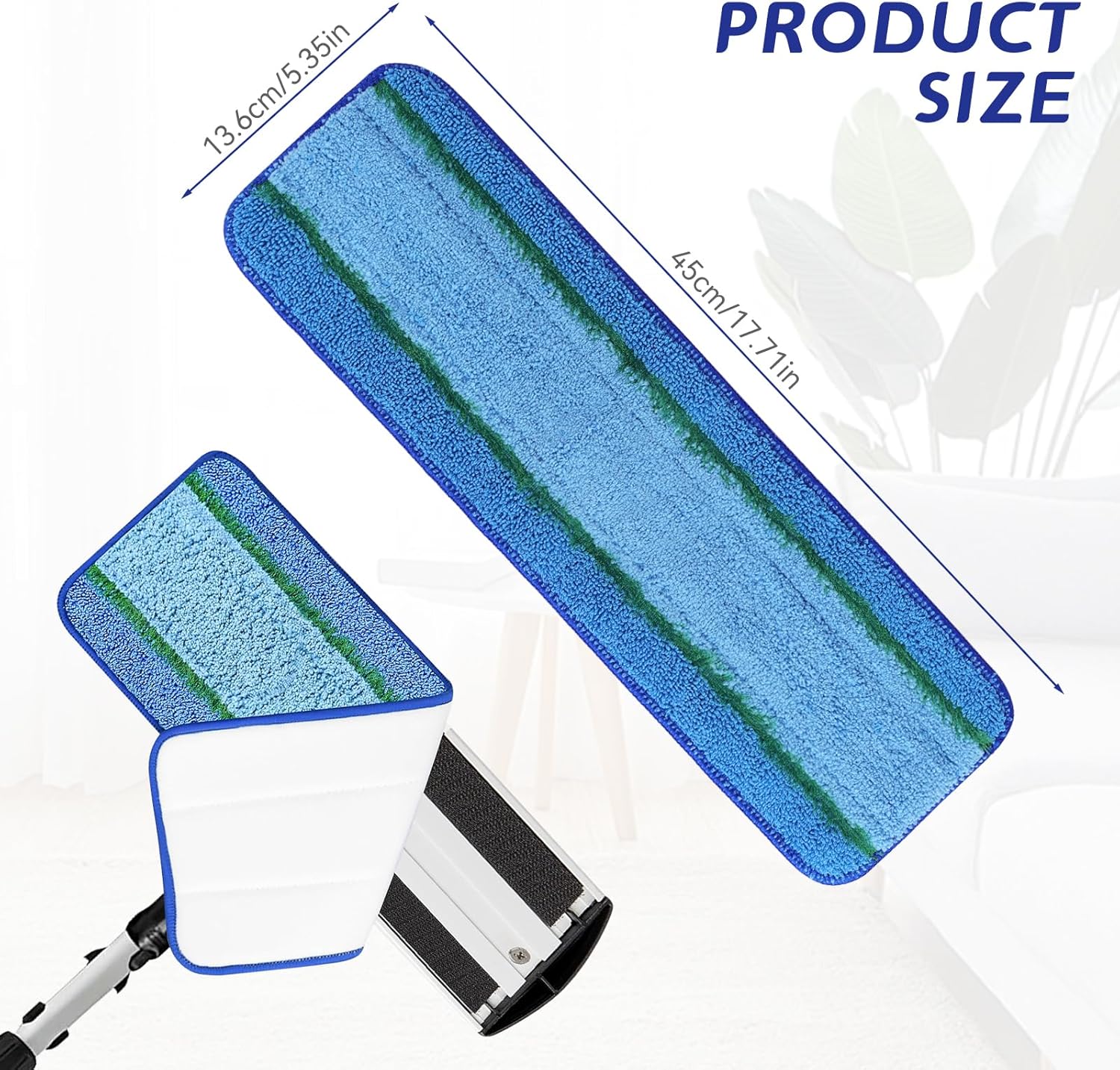 Replacement Microfiber Mop Pads for 17 18 Rubbermaid Commercial Mops
