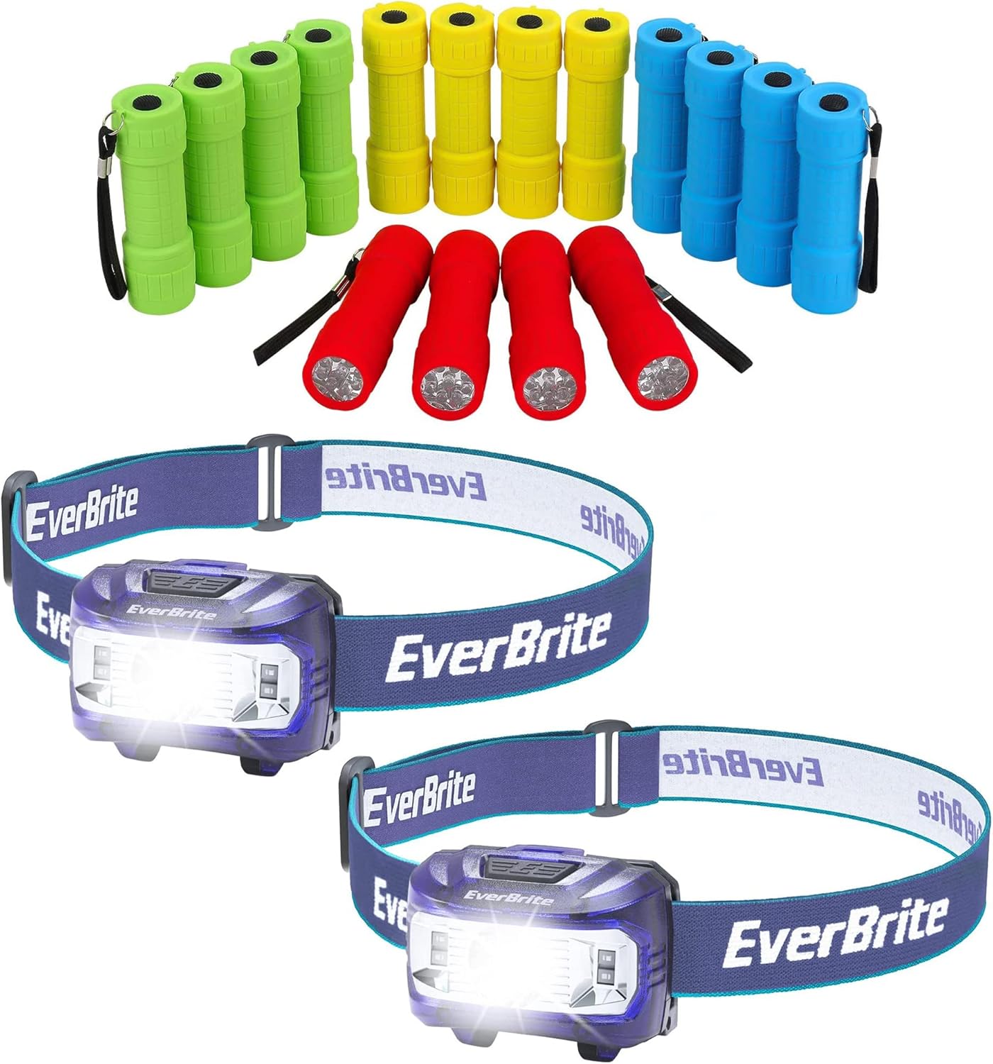 Compact Perfect LED Flashlight and Headlamp Set for camping