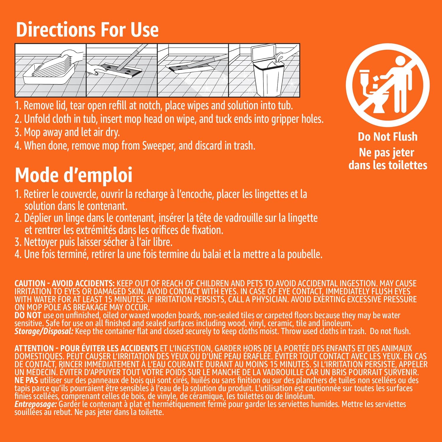 Amazon Basics Scrub-Free 12-Pack Mop Replacements