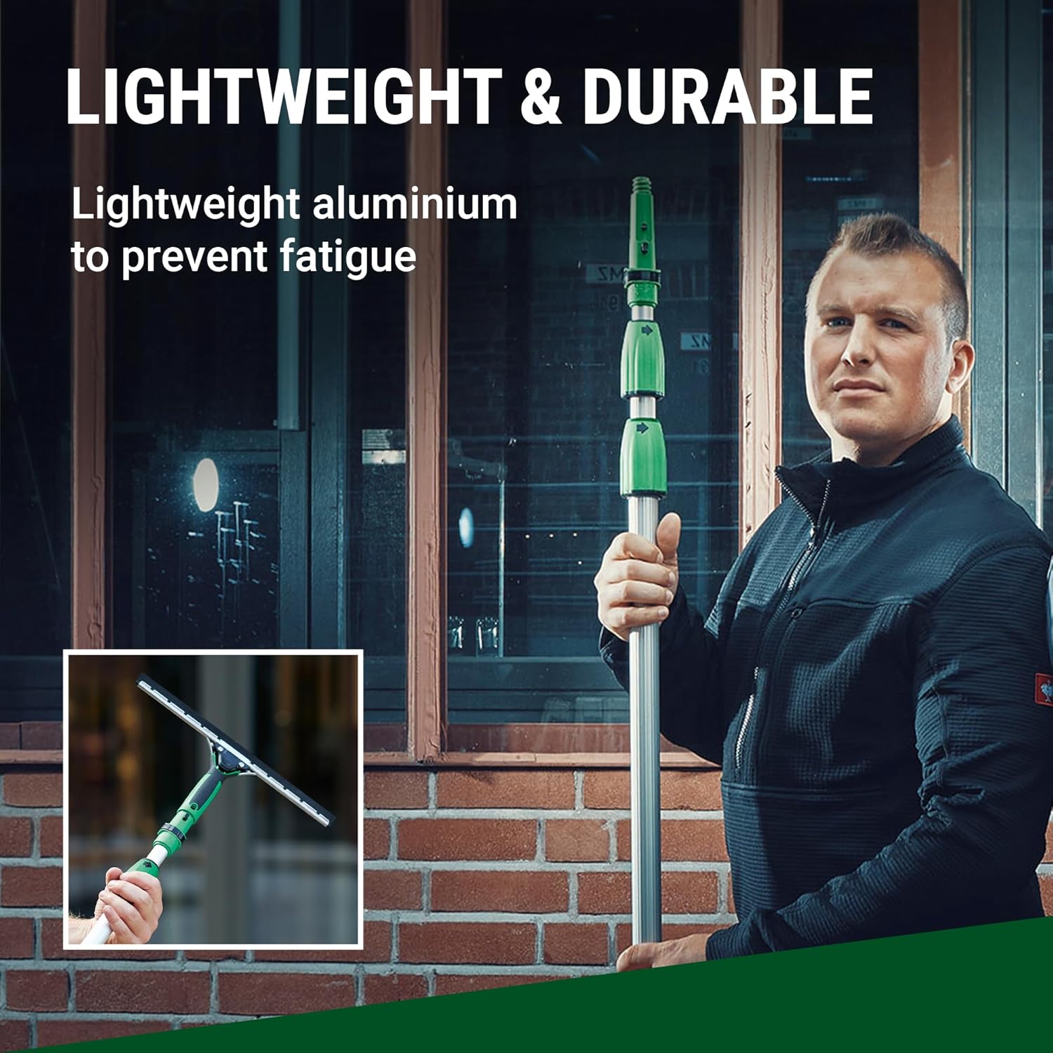 Durable 14 Aluminum Extension Pole with Easy Tool Storage