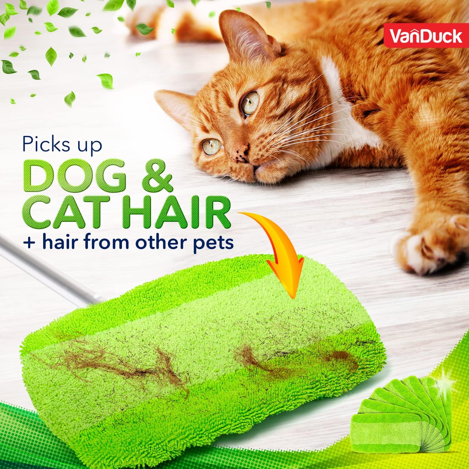 VanDuck Reusable Mop Pads 4-Pack for Swiffer Sweeper