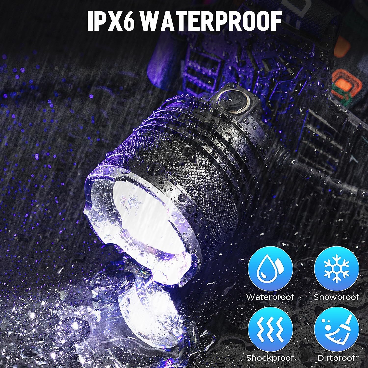 uper-Bright Waterproof Headlamp