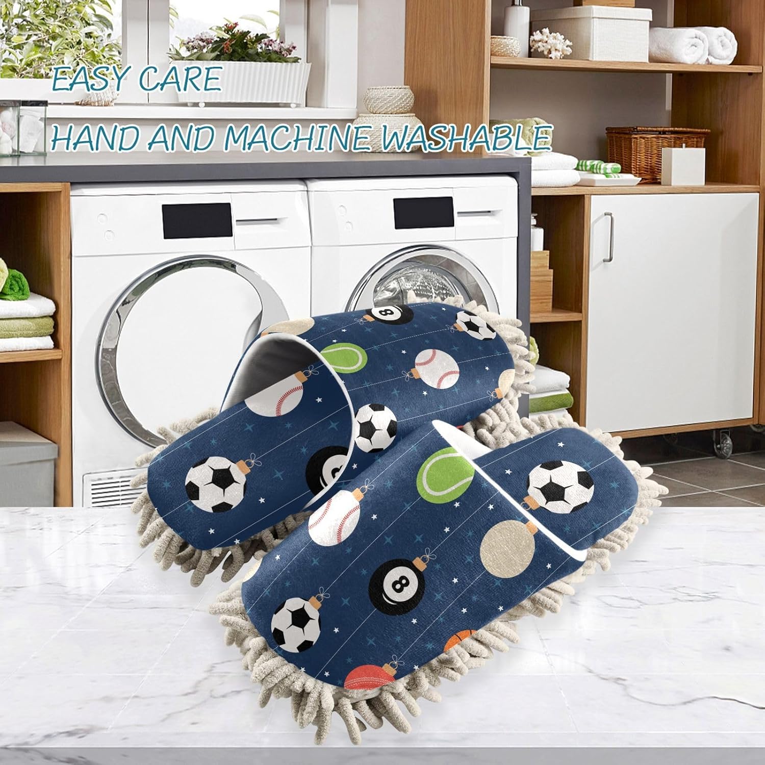 Kigai Microfiber Slippers with Mopping Function for Floors Cleaners