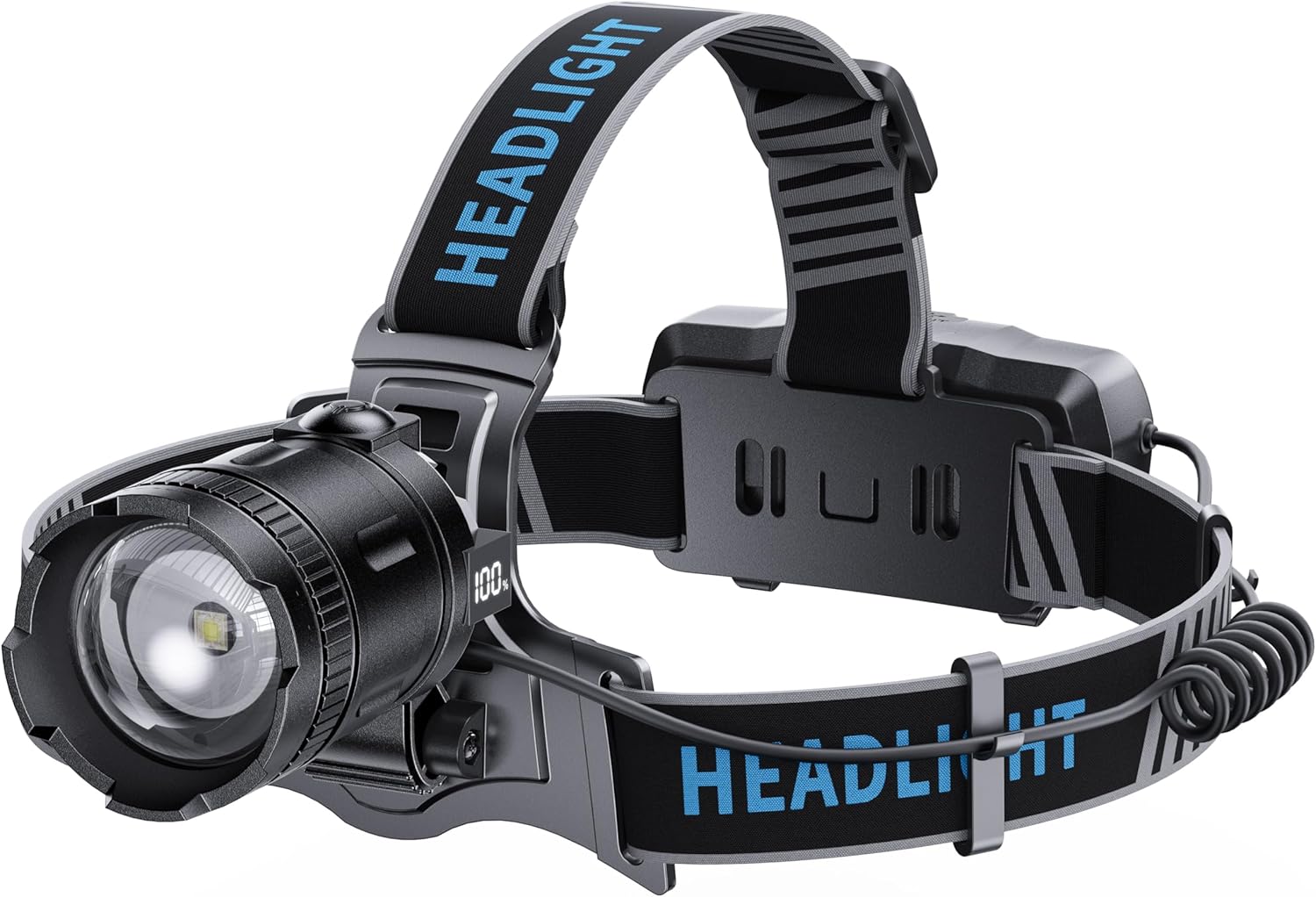 Sinvimes Rechargeable Headlamp1000 High Lumen Waterproof Adjustable for Camping Hiking