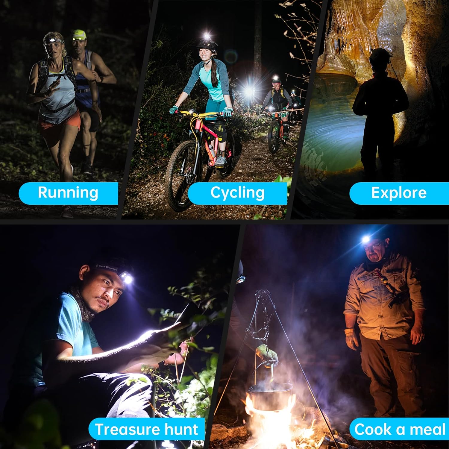 10000 Lumens Adjustable Headlamp