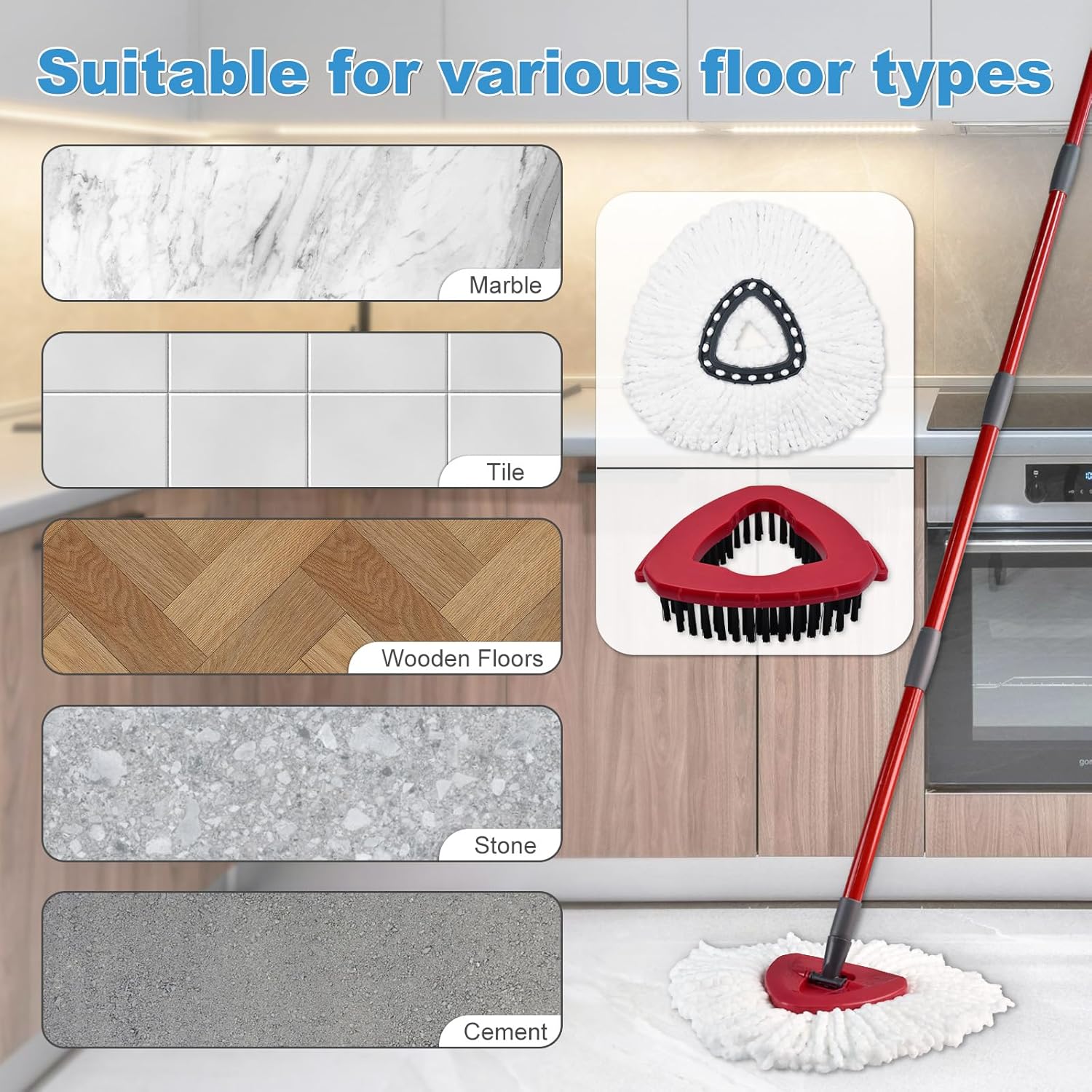 Ocedar Spin Mop Heads Replacement - 2-Piece Set