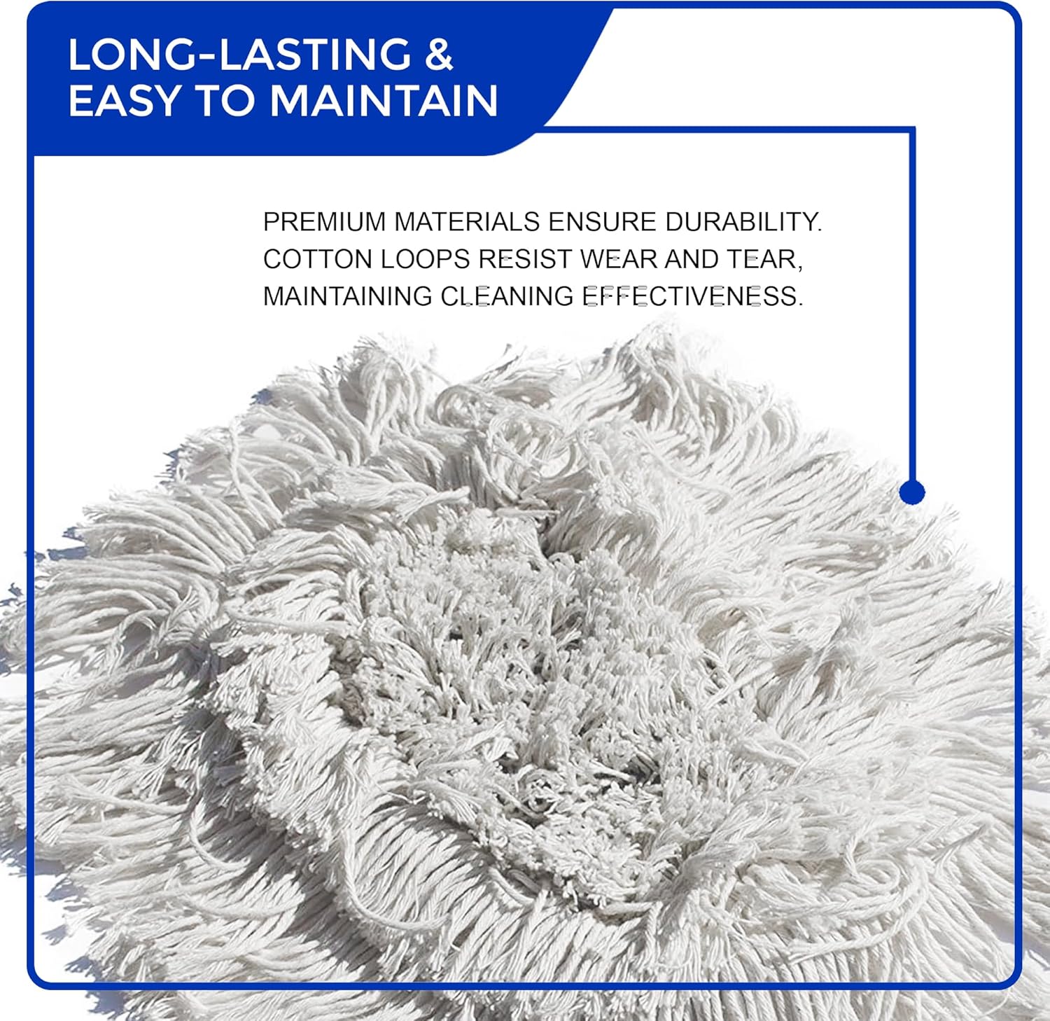 Nine Forty Heavy Duty Cotton Wedge Dust Mop Head
