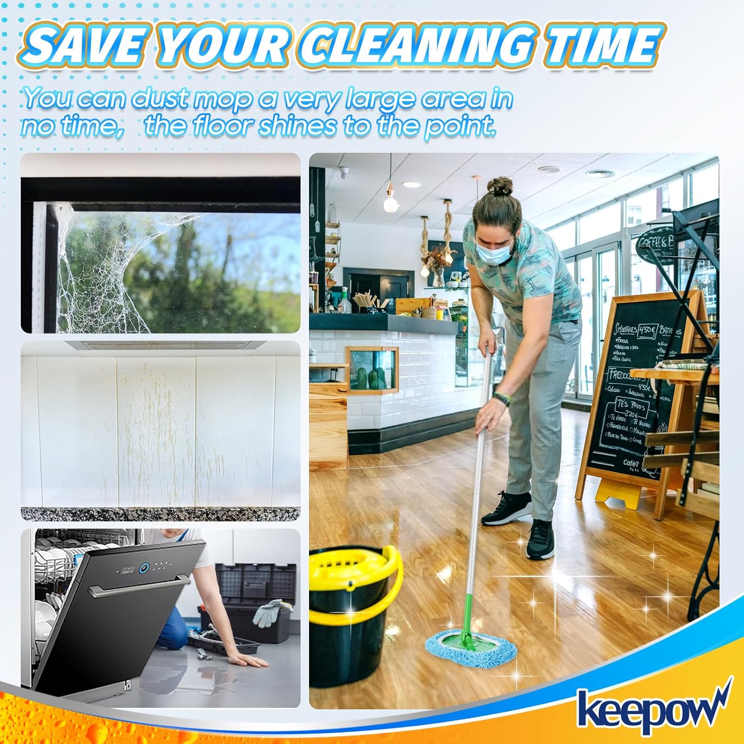 Reusable Dry Sweeping Cloths for Swiffer Mops