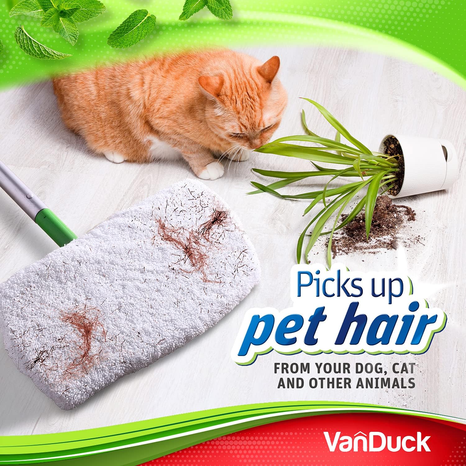 Reusable 100 Cotton Mop Pads VanDuck