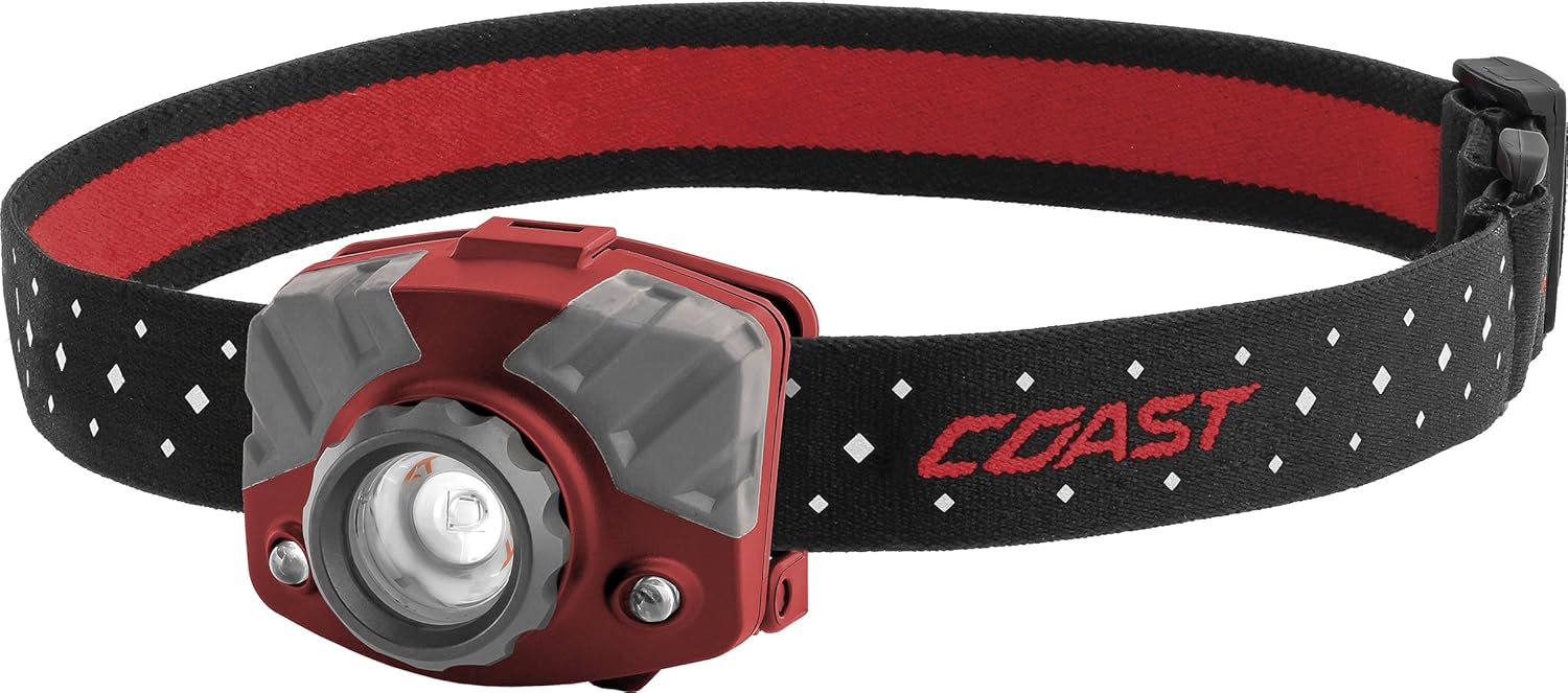 Coast Dual Color Reusable Red Headlamp